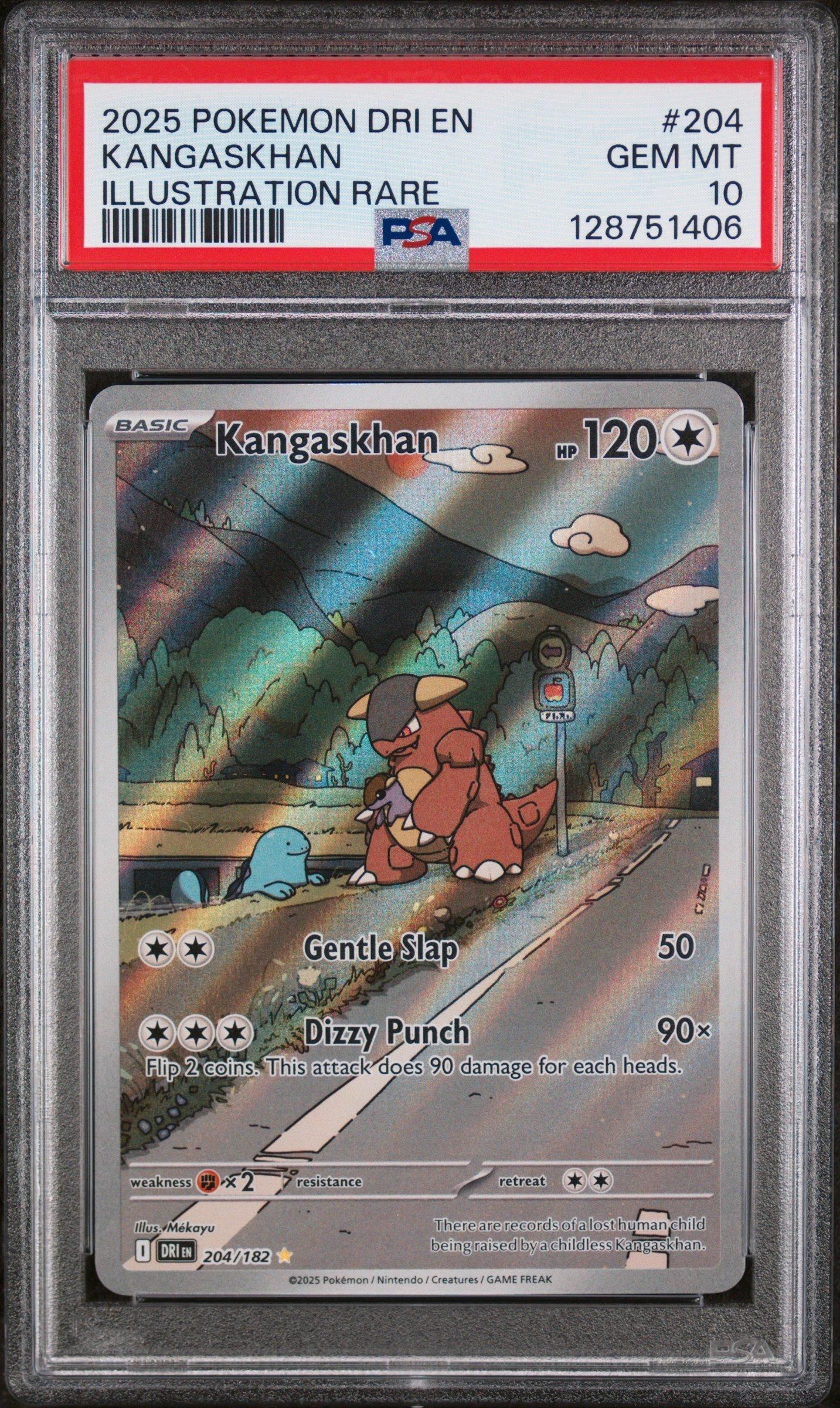 2025 Pokemon Dri En-destined Rivals 204 Kangaskhan Illustration