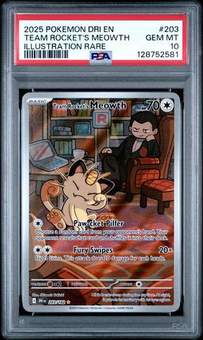 2025 Pokemon Dri En-destined Rivals 203 Team Rocket's Meowth