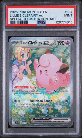 2025 Pokemon Jtg En-journey Together 184 Lillie's Clefairy Ex
