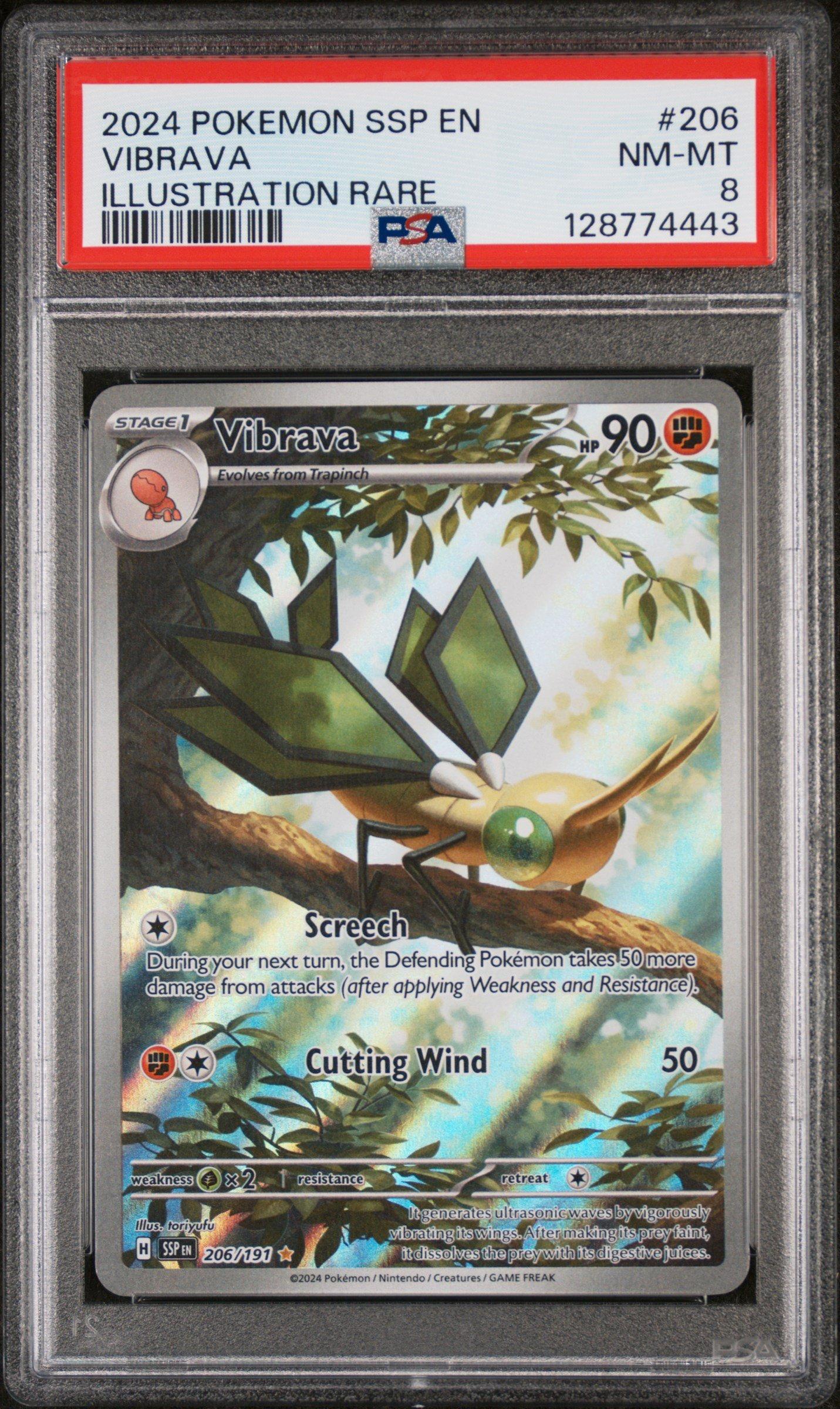 2024 Pokemon Ssp En-surging Sparks 206 Vibrava Illustration Rare