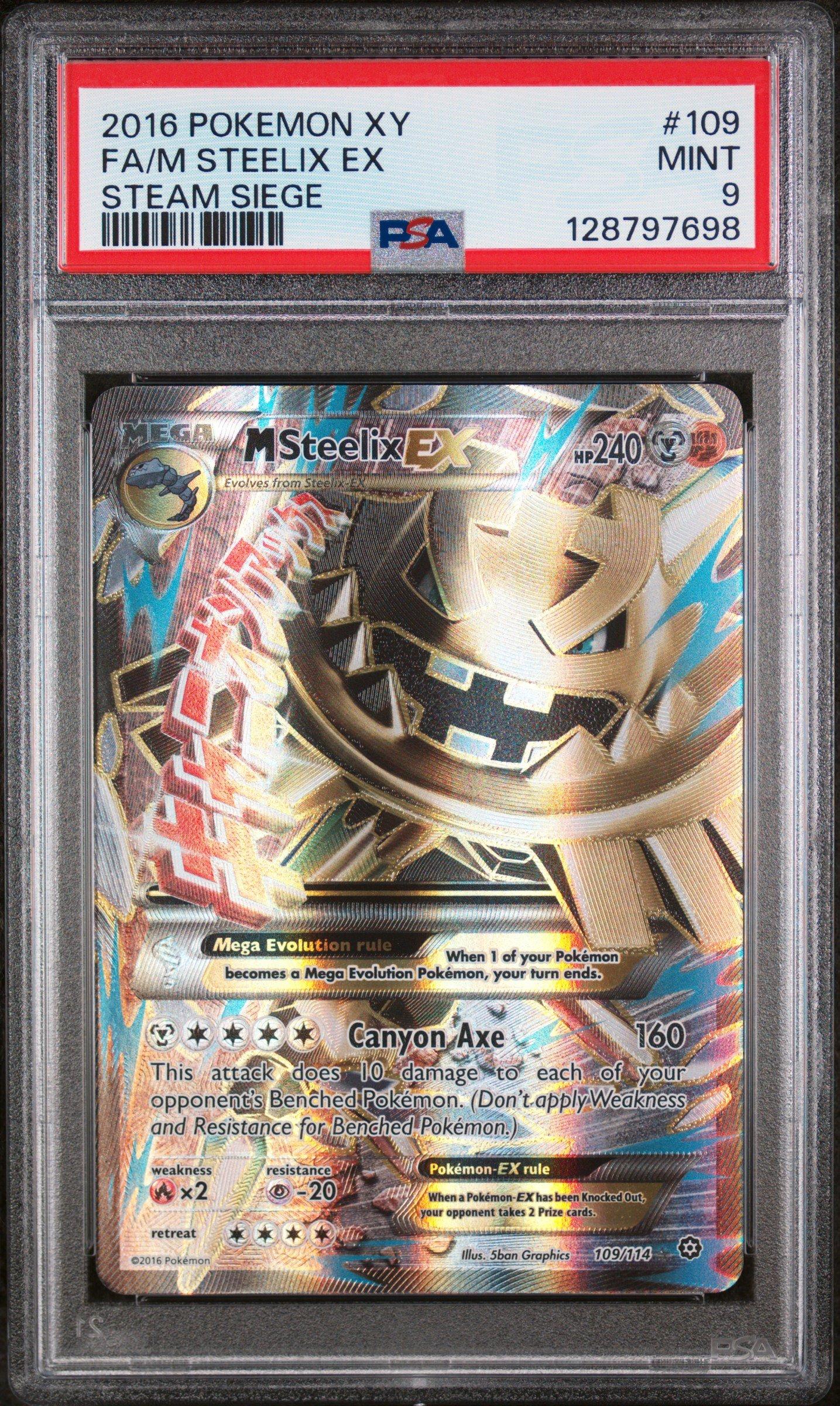 2016 Pokemon Xy Steam Siege 109 Full Art/m Steelix Ex PSA 9 | GameStop