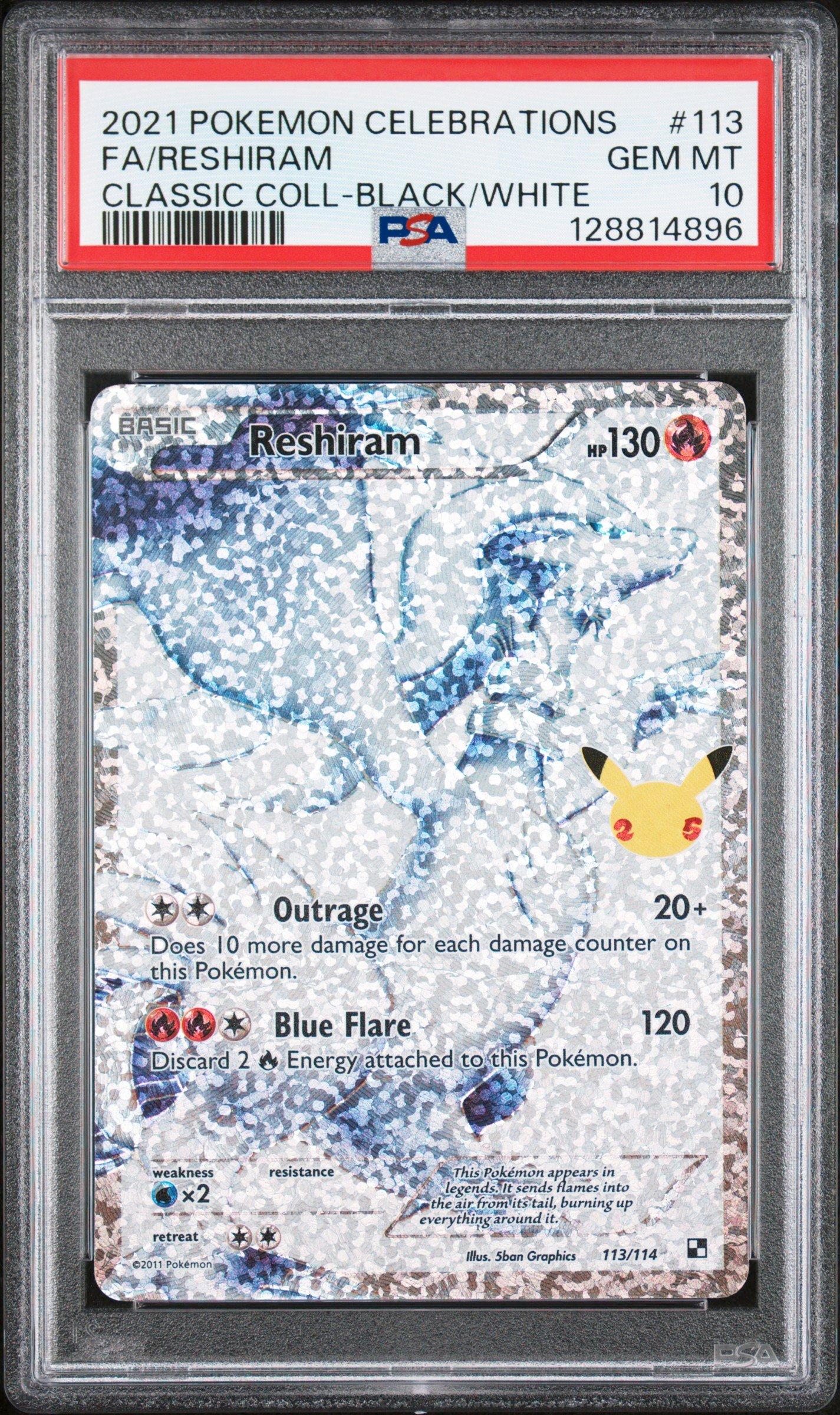 2021 Pokemon Celebrations Classic Collection 113 Full Art/reshiram