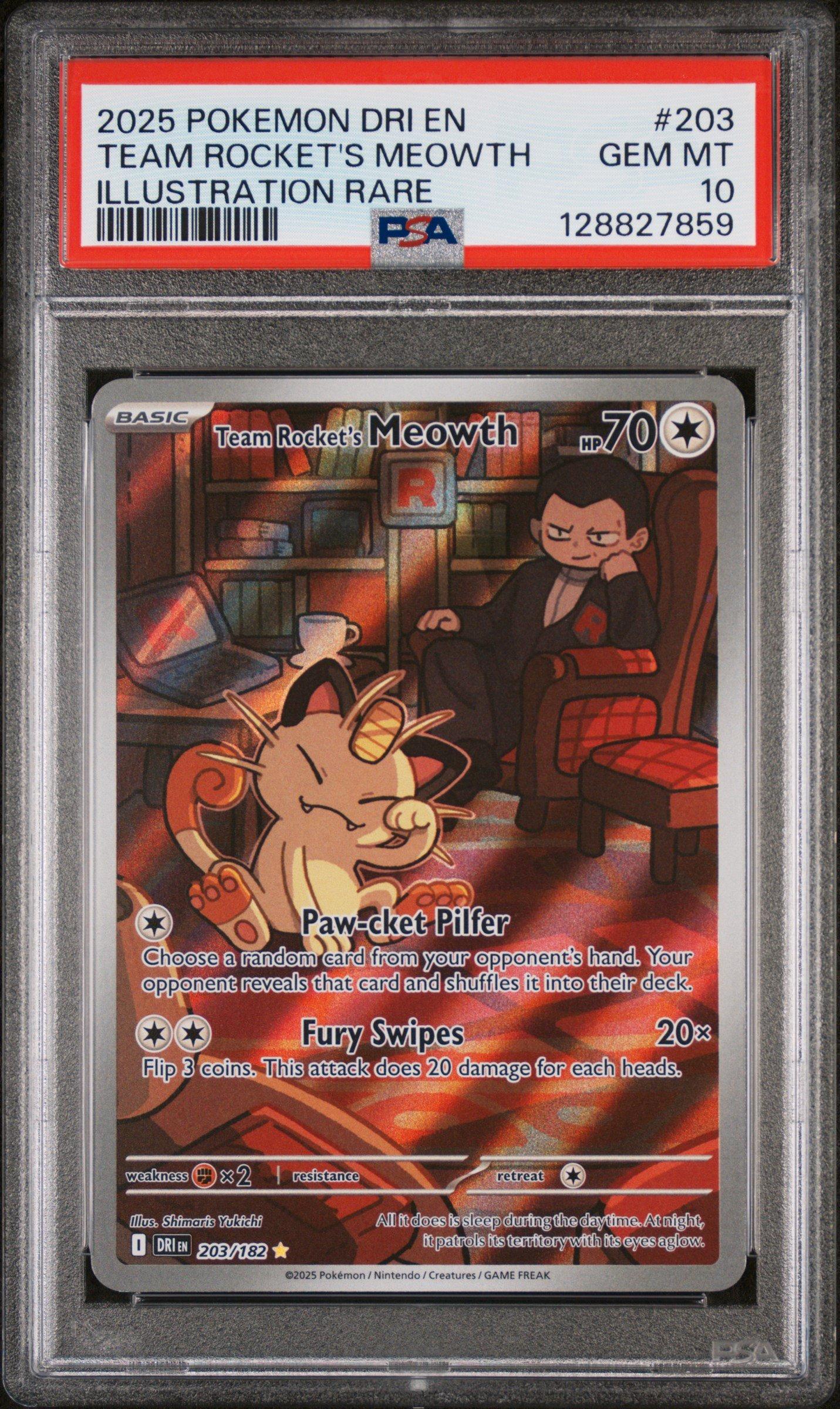 2025 ポケモンカード TEAM ROCKET'S MEOWTH #259 Team Rocket's Meowth Promo Card 259/SV-P Pokemon TCG (From Japan