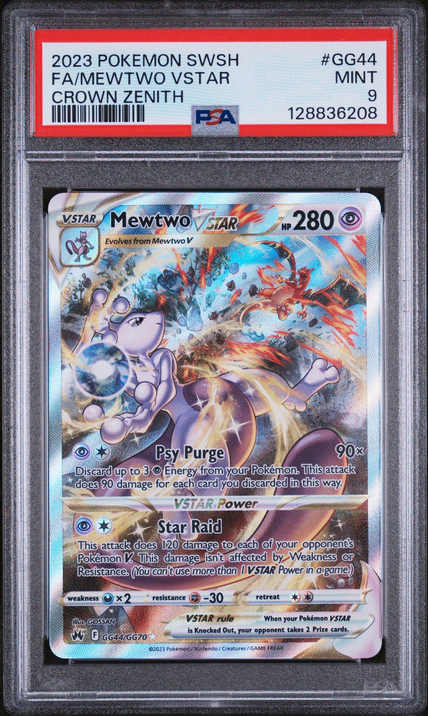 2023 Pokemon Sword And Shield Crown Zenith Gg44 Full Art/mewtwo