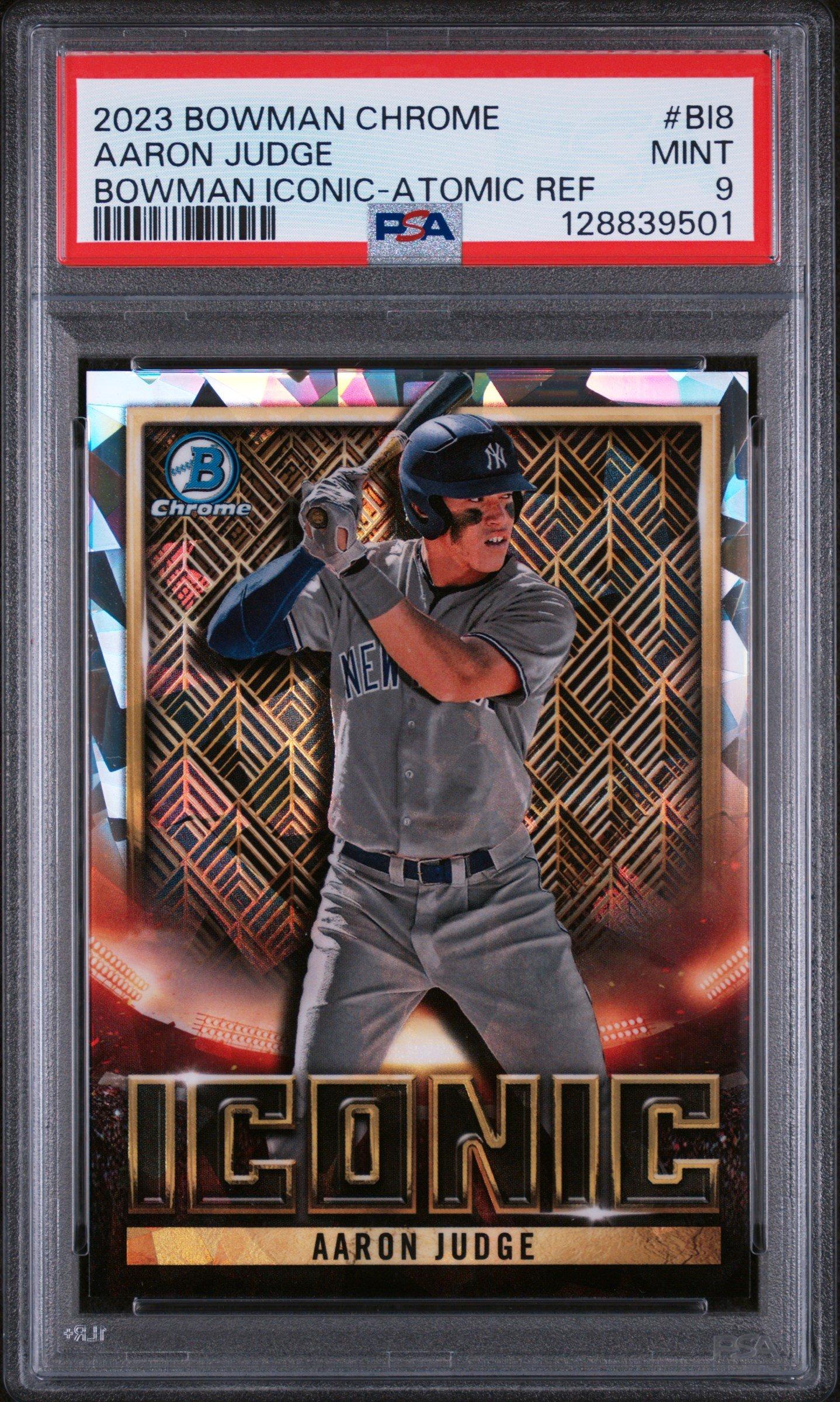 2023 Bowman Chrome Bowman Iconic Bi8 Aaron Judge Atomic Refractor PSA 9