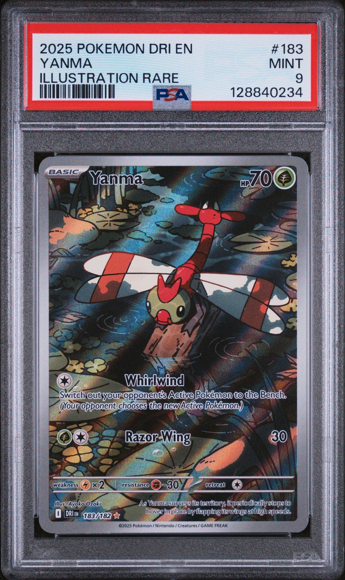 2025 Pokemon Dri En-destined Rivals 183 Yanma Illustration Rare