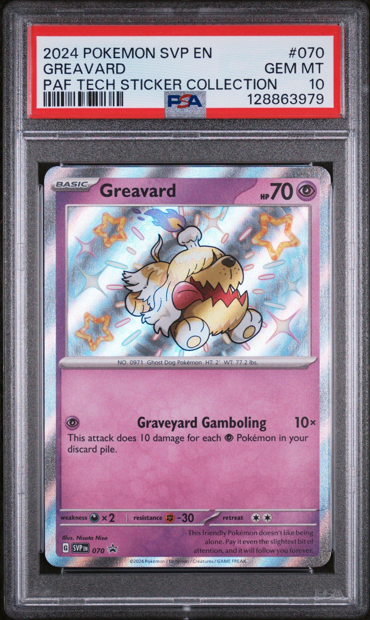 2024 Pokemon Svp En-sv Black Star Promo 070 Greavard Paldean Fates