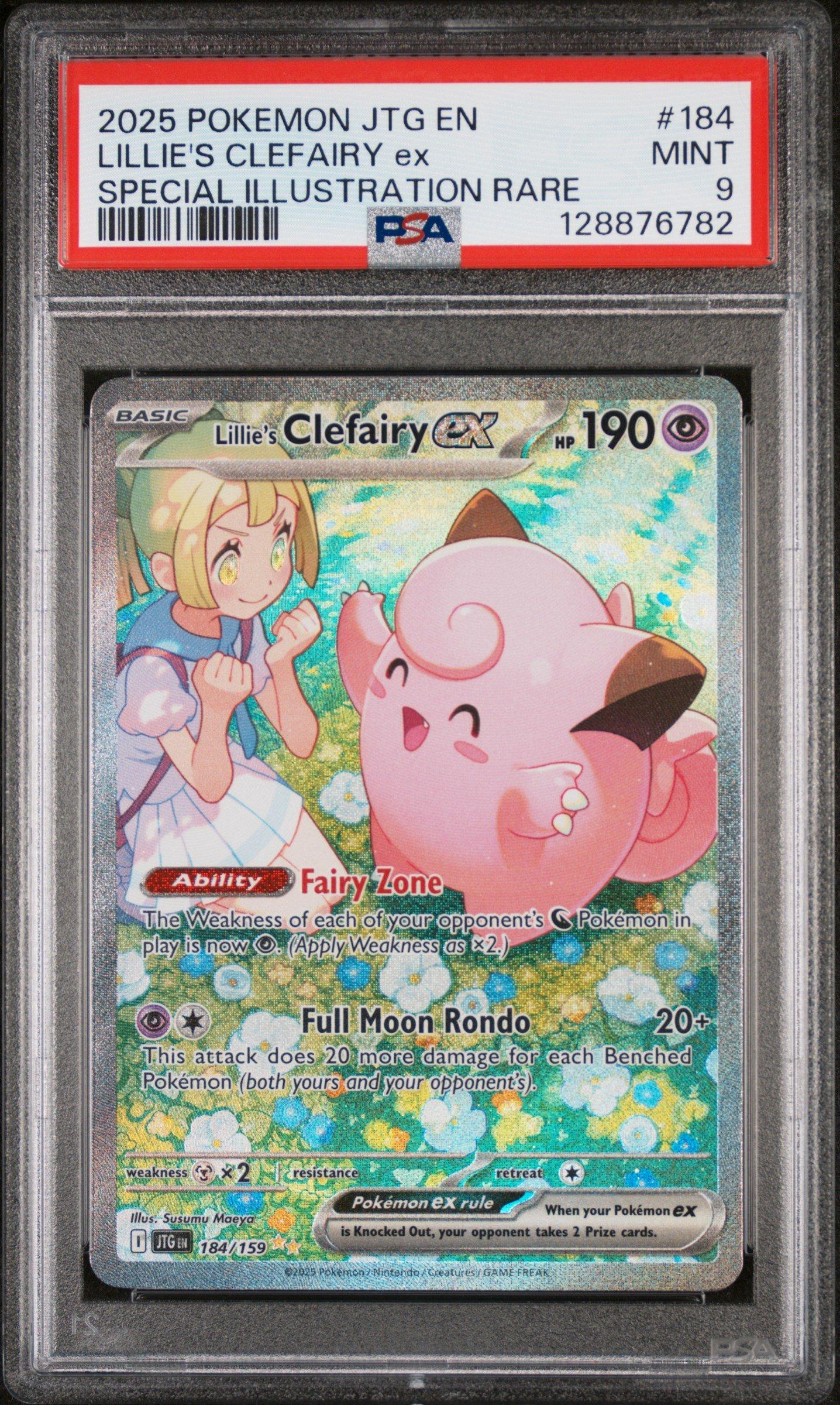2025 Pokemon Jtg En-journey Together 184 Lillie's Clefairy Ex