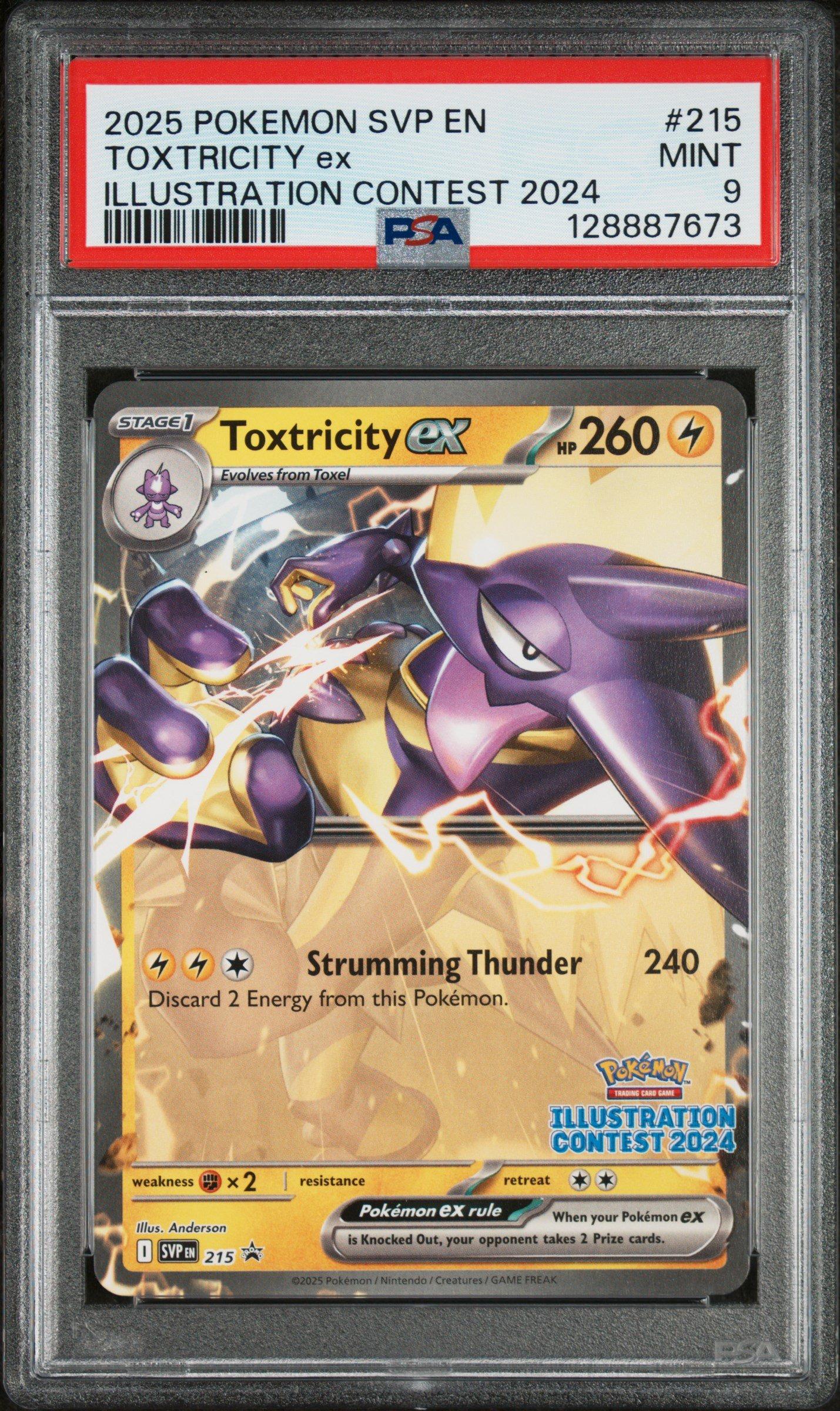 2025 Pokemon Svp En-sv Black Star Promo 215 Toxtricity Ex