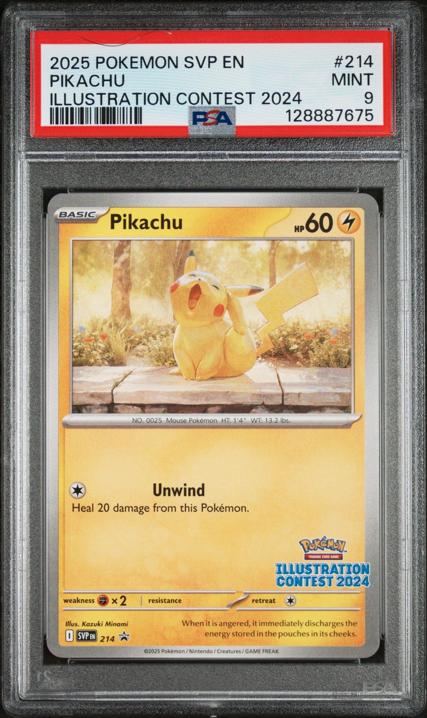 2025 Pokemon Svp En-sv Black Star Promo 214 Pikachu Illustration