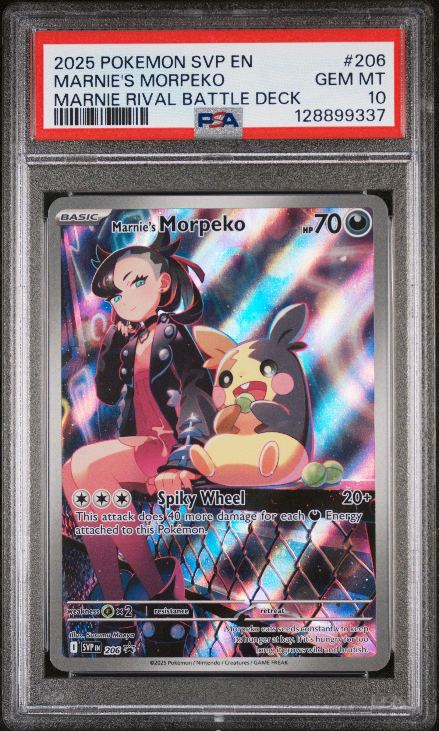 2025 Pokemon Svp En-sv Black Star Promo 206 Marnie's Morpeko