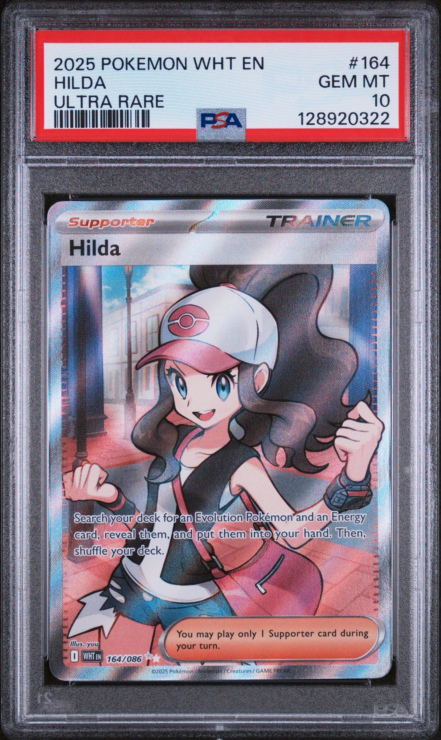 2025 Pokemon Wht En-white Flare 164 Hilda Ultra Rare PSA 10 | GameStop