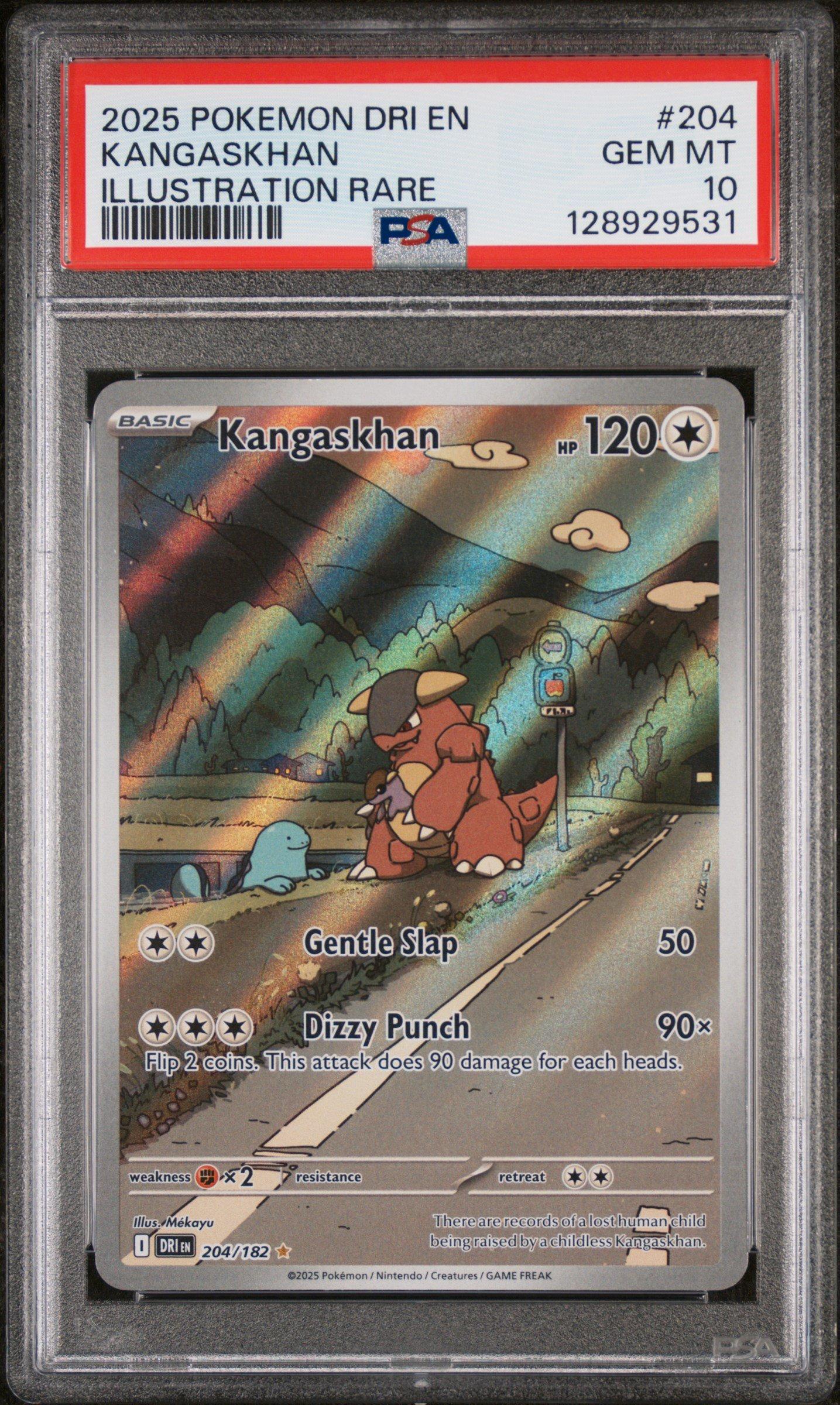 2025 ポケモンカード PSA10 2025 Pokemon Dri En-destined Rivals 204 Kangaskhan Illustration