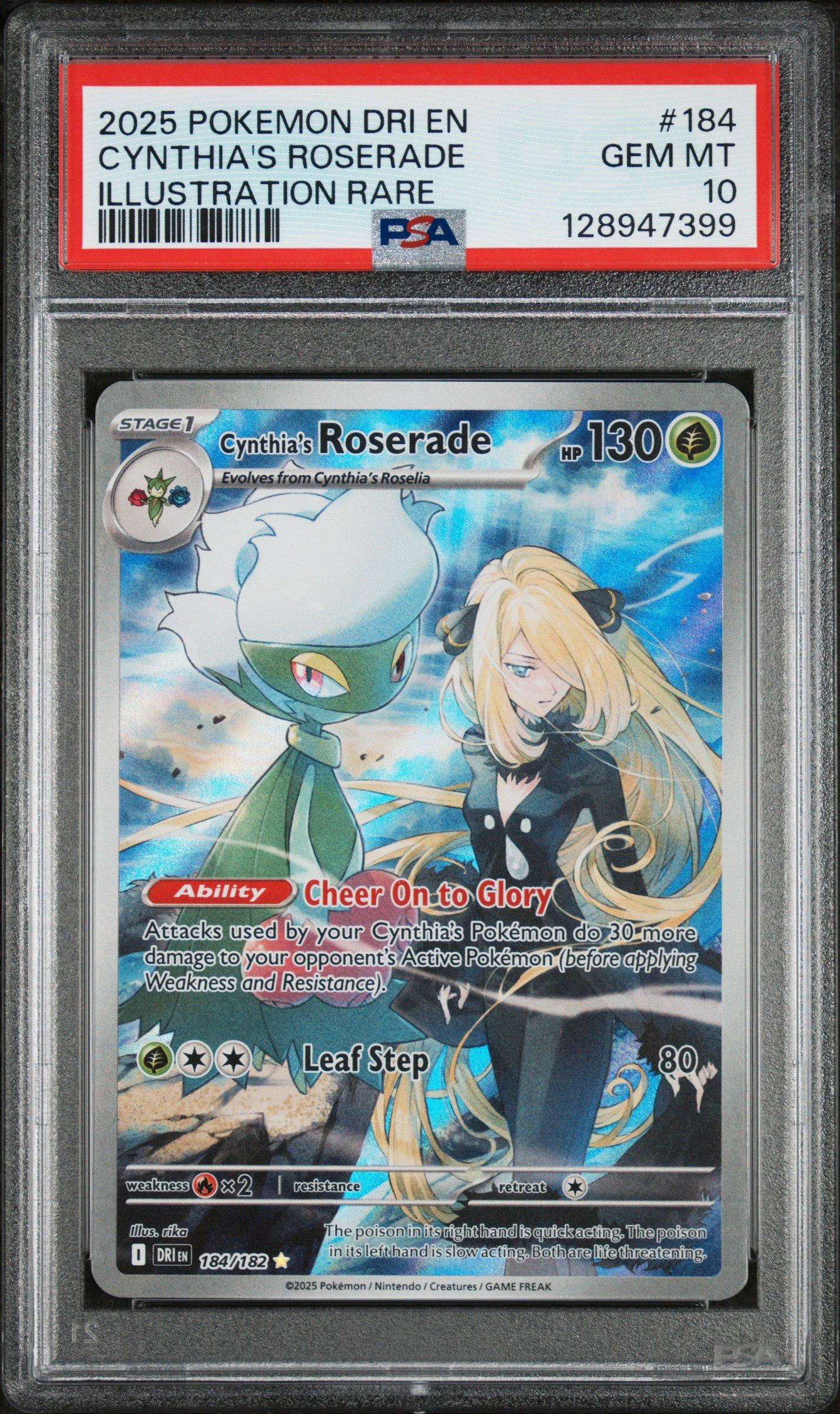 2025 Pokemon Dri En-destined Rivals 184 Cynthia's Roserade