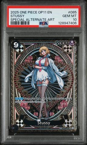 2025 One Piece Op11-a Fist Of Divine Speed 085 Stussy Special