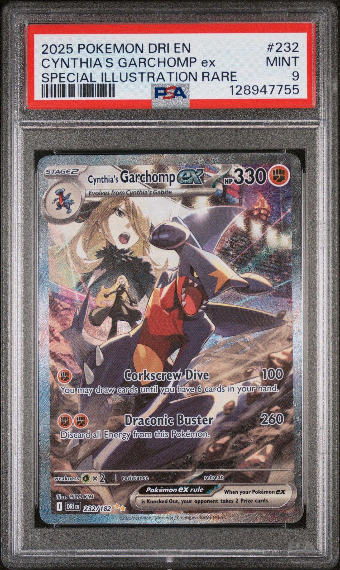 2025 Pokemon Dri En-destined Rivals 232 Cynthia's Garchomp Ex