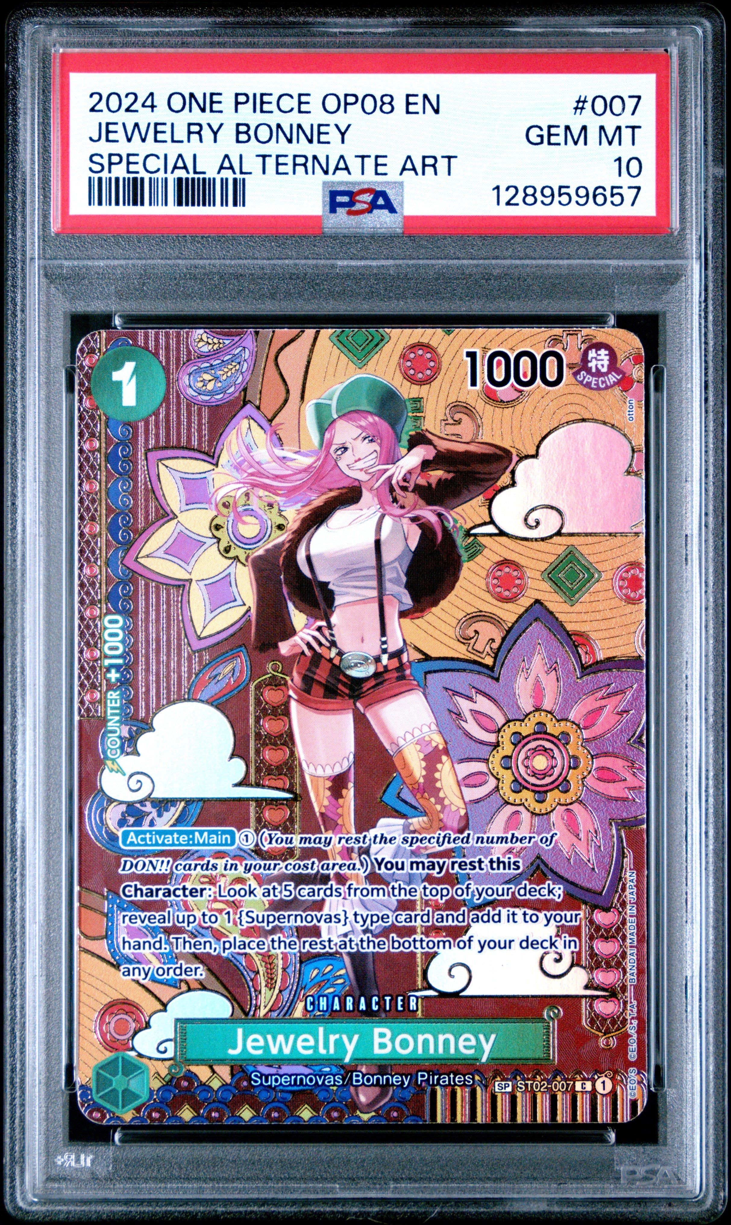 2024 One Piece Op08-two Legends 007 Jewelry Bonney Special