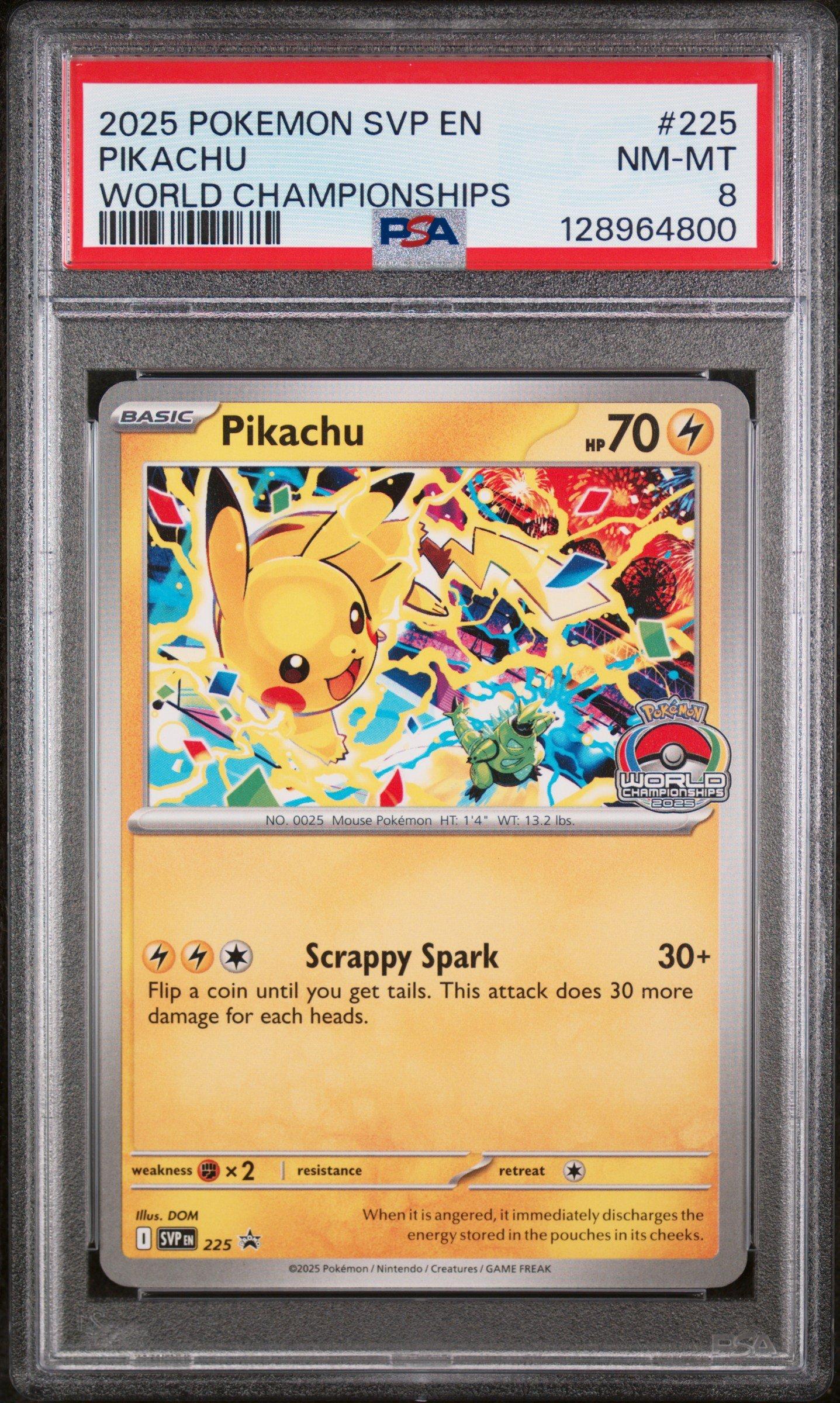 2025 Pokemon Svp En-sv Black Star Promo 225 Pikachu World