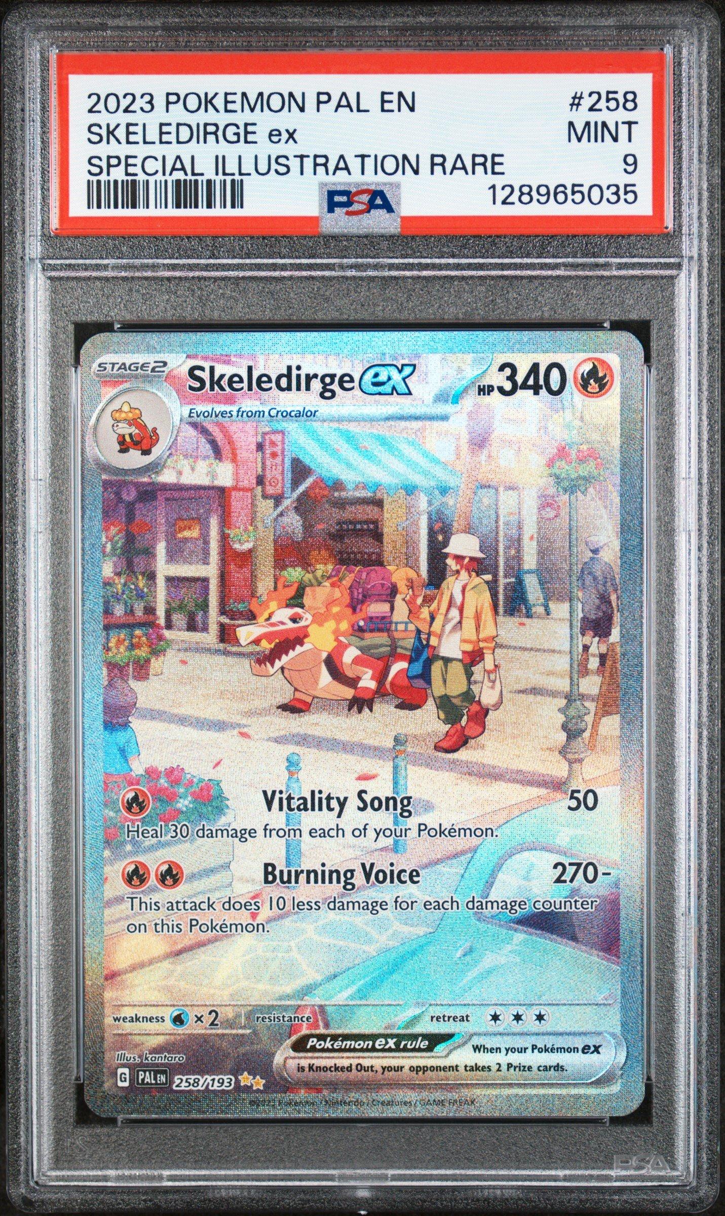 2023 Pokemon Pal En-paldea Evolved 258 Skeledirge Ex Special Illustration  Rare PSA 9 Graded Card | GameStop