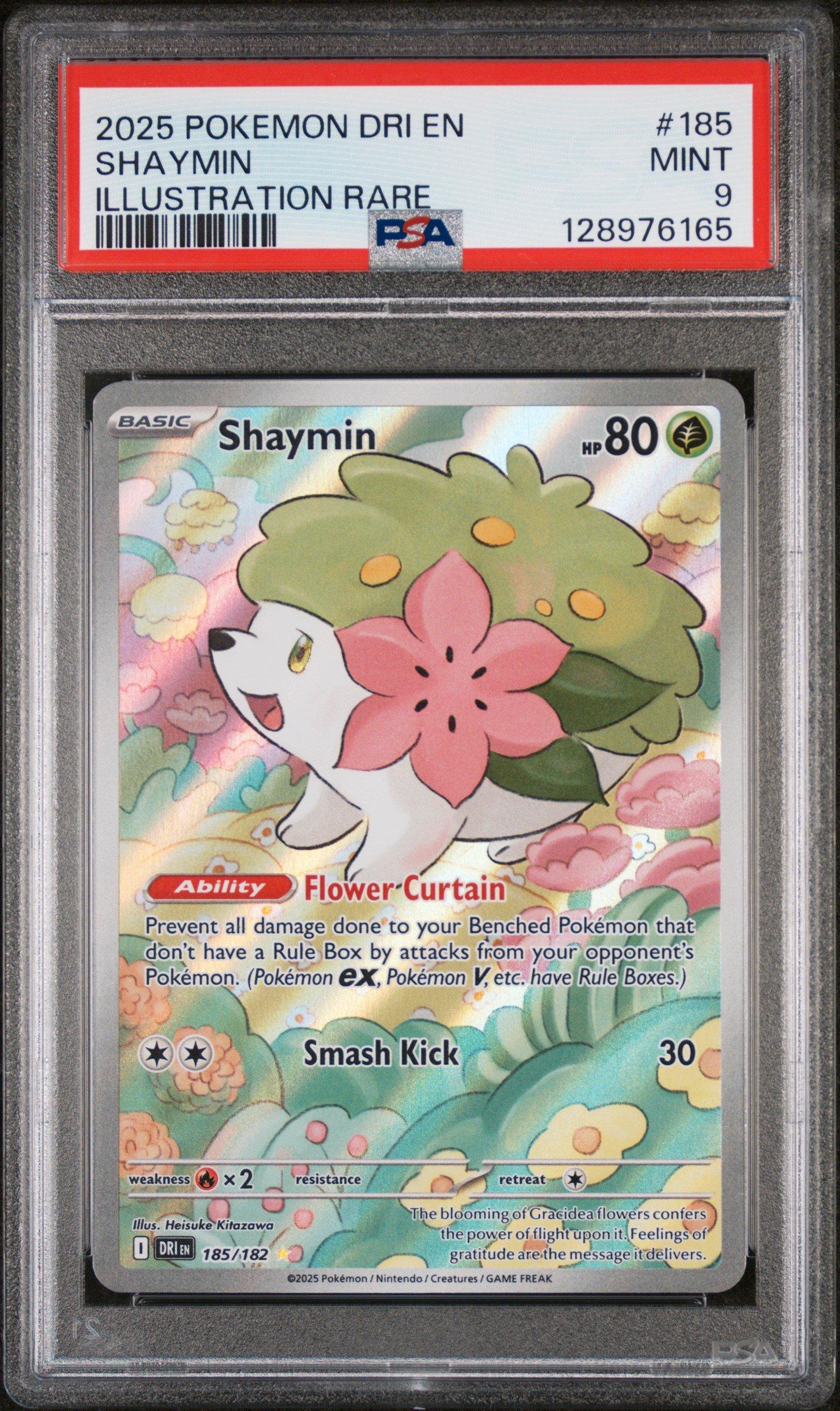 2025 Pokemon Dri En-destined Rivals 185 Shaymin Illustration Rare
