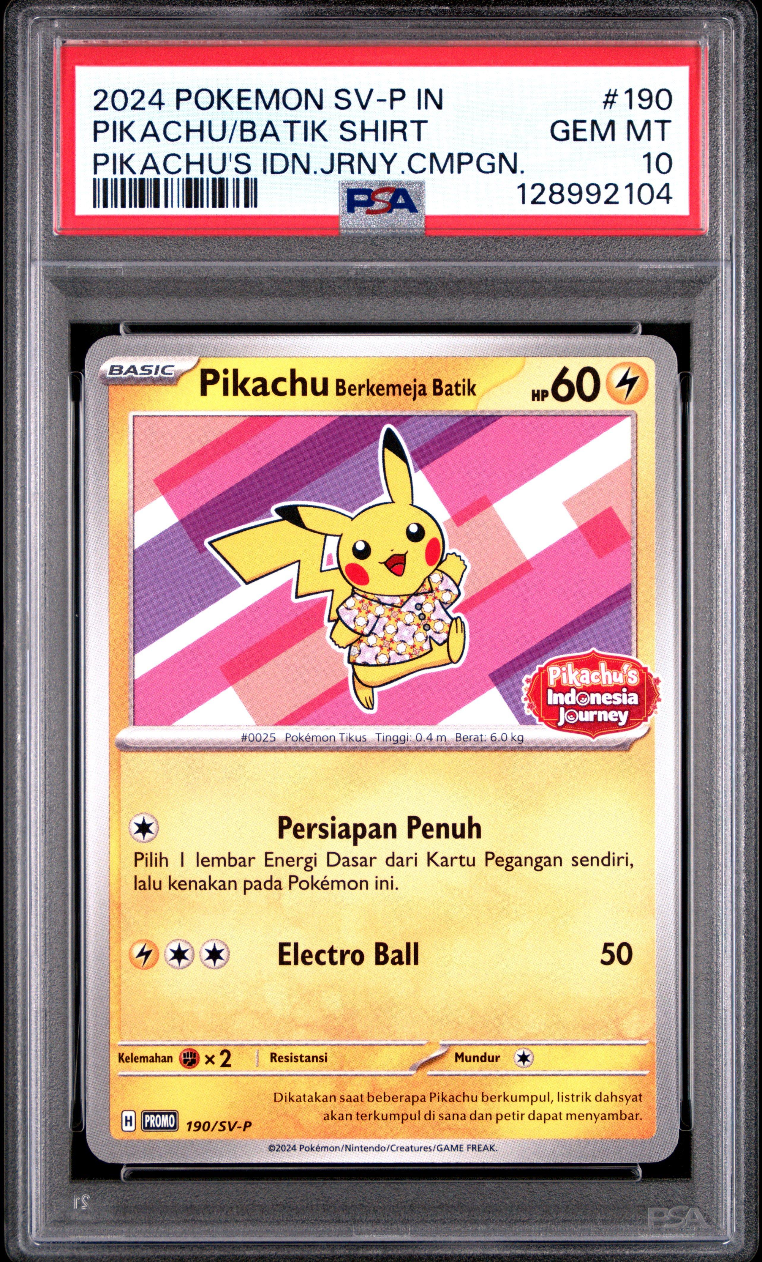 pikachu pokemon card 2024 Scarlet & Violet Promo Illustration Contest #214 PSA 9 #2 Lightning Rarity Nintendo Pokmon Pikachu 2024 Black