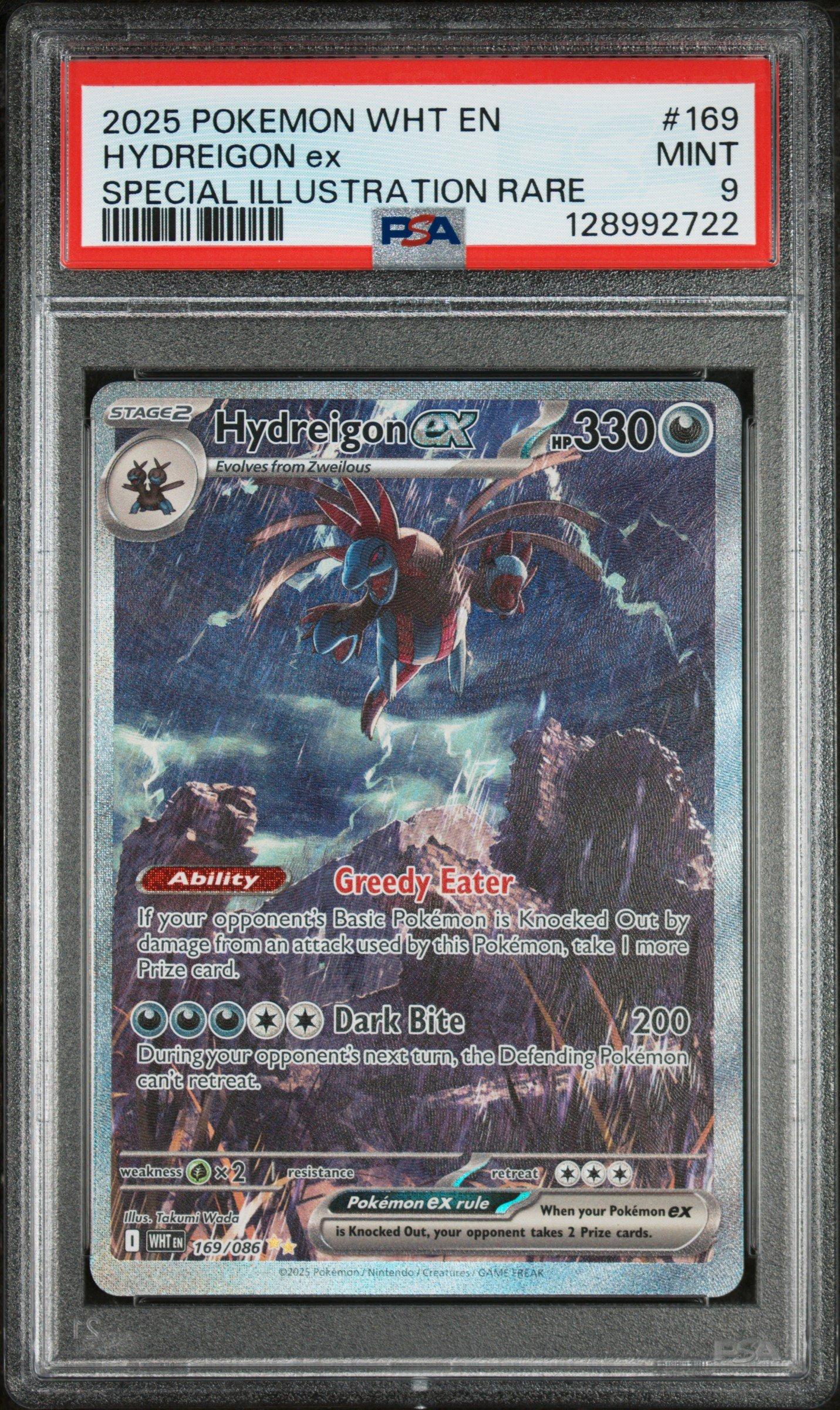 HYDREIGON ex 2025 PSA 10 特別アートレア 2025 Pokemon Wht En-white Flare 169 Hydreigon Ex Special