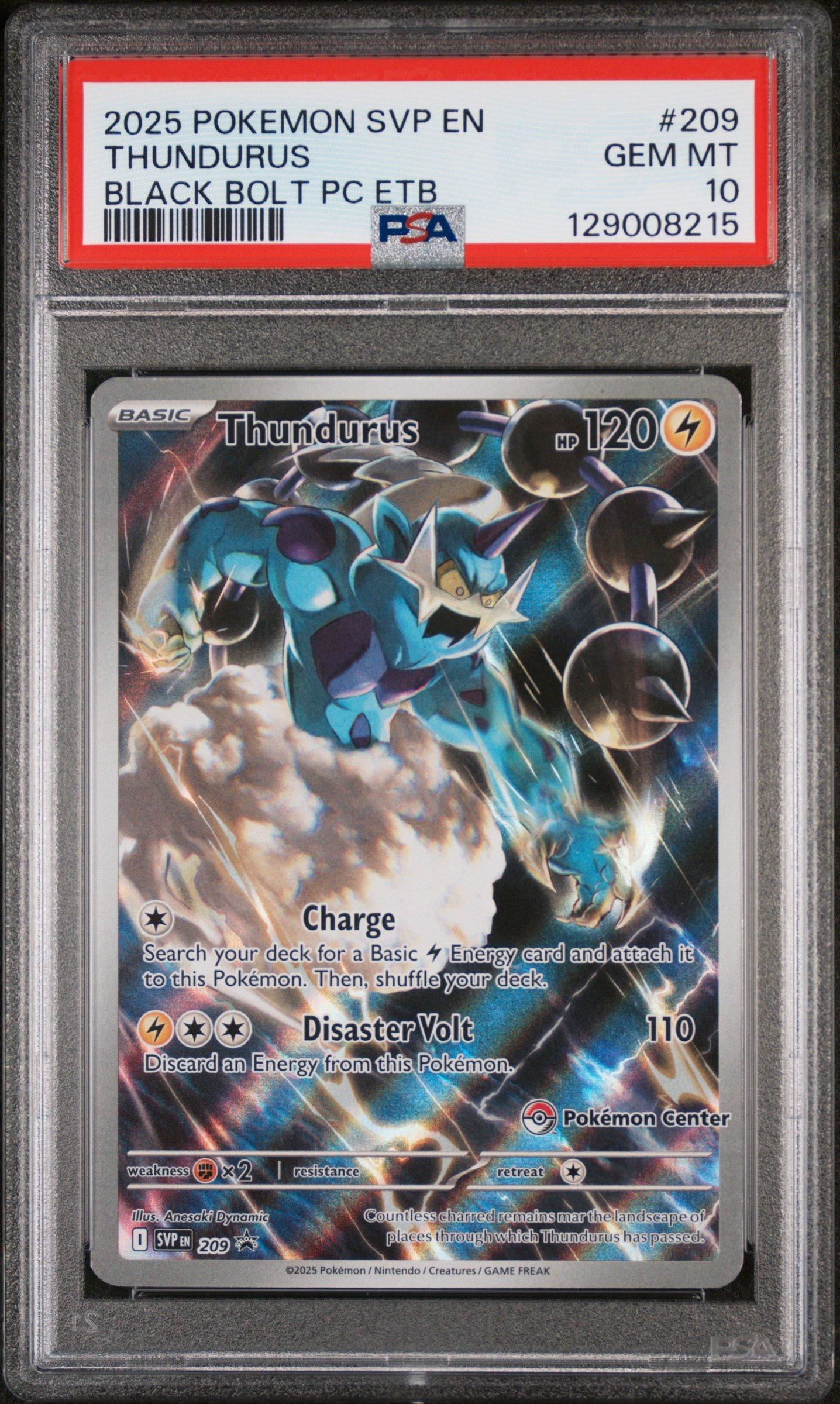 2025 Pokemon Svp En-sv Black Star Promo 209 Thundurus Black Bolt