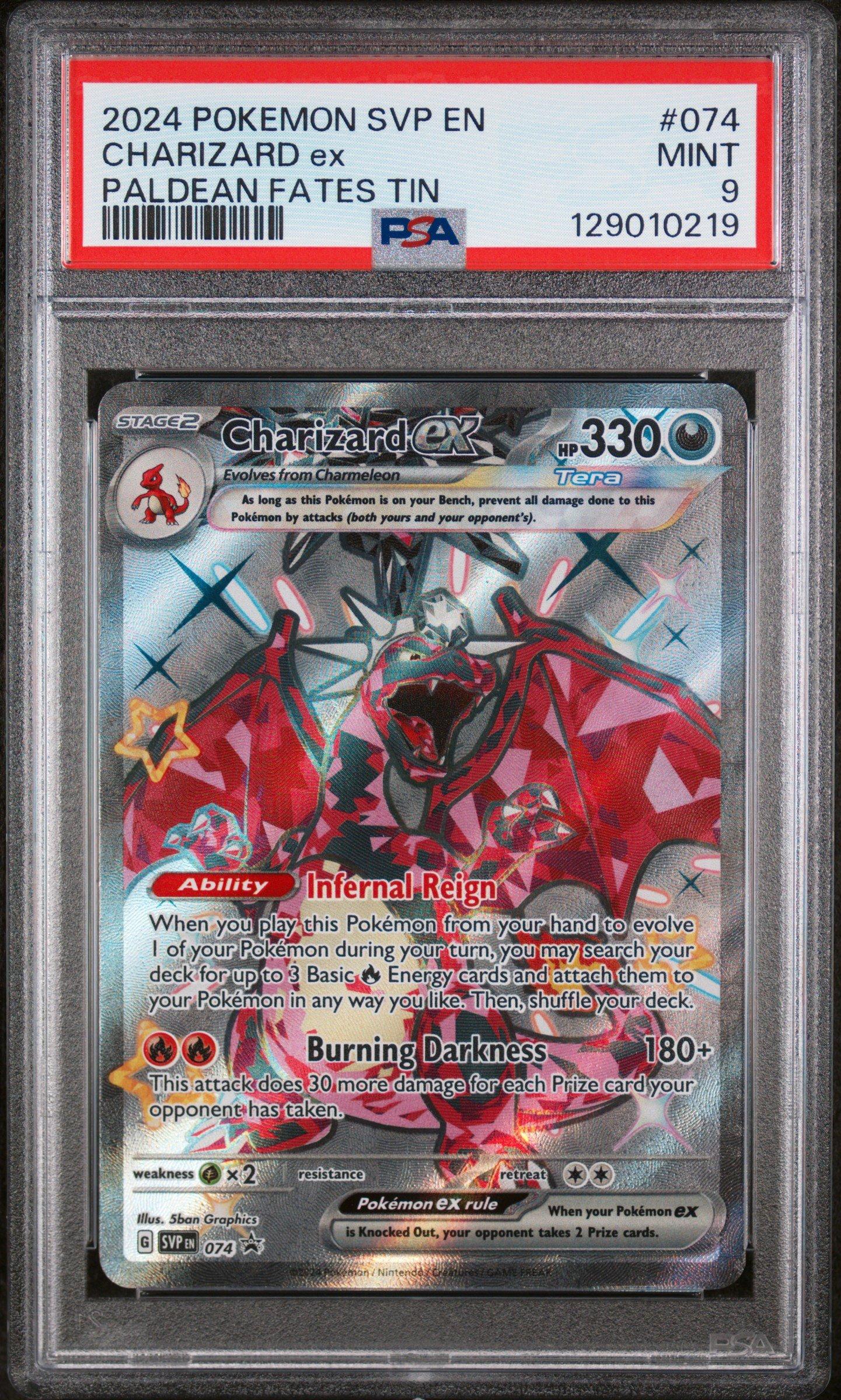 2024 Pokemon Svp En-sv Black Star Promo 074 Charizard Ex Paldean