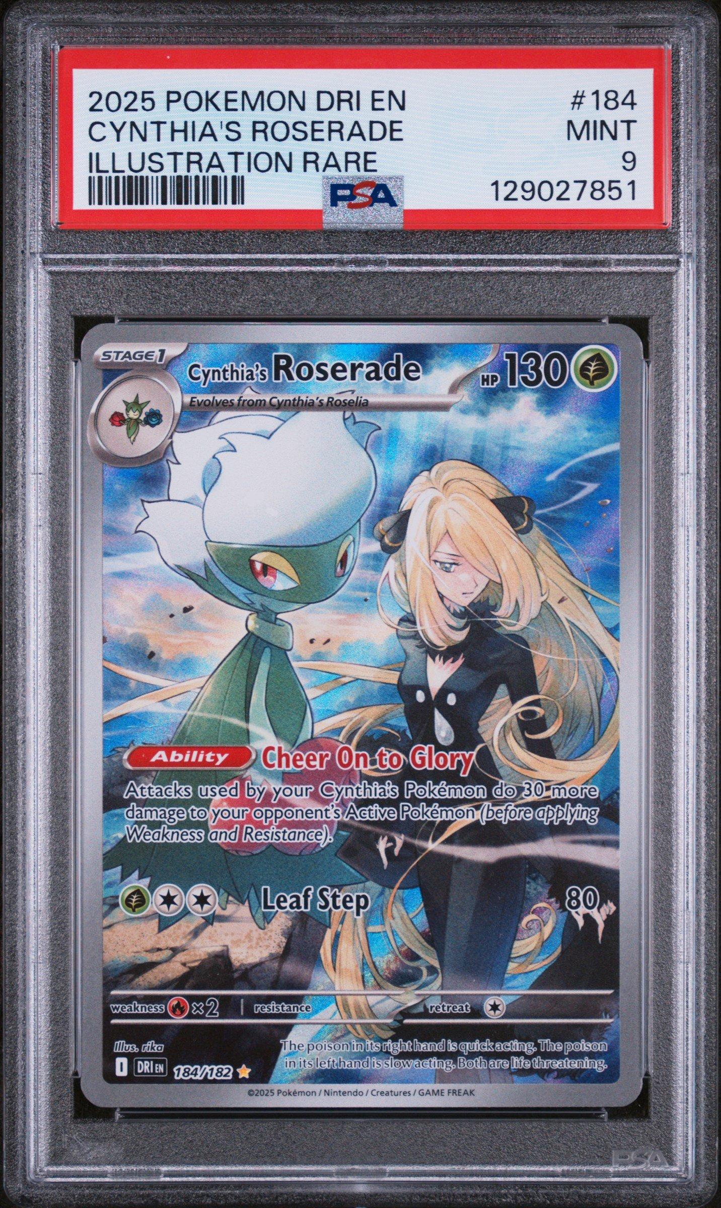 2025 Pokemon Dri En-destined Rivals 184 Cynthia's Roserade