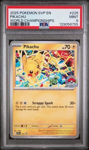 2025 Pokemon Svp En-sv Black Star Promo 225 Pikachu World