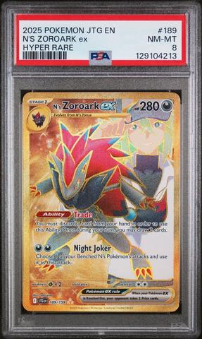 2025 Pokemon Jtg En-journey Together 189 N's Zoroark Ex Hyper Rare
