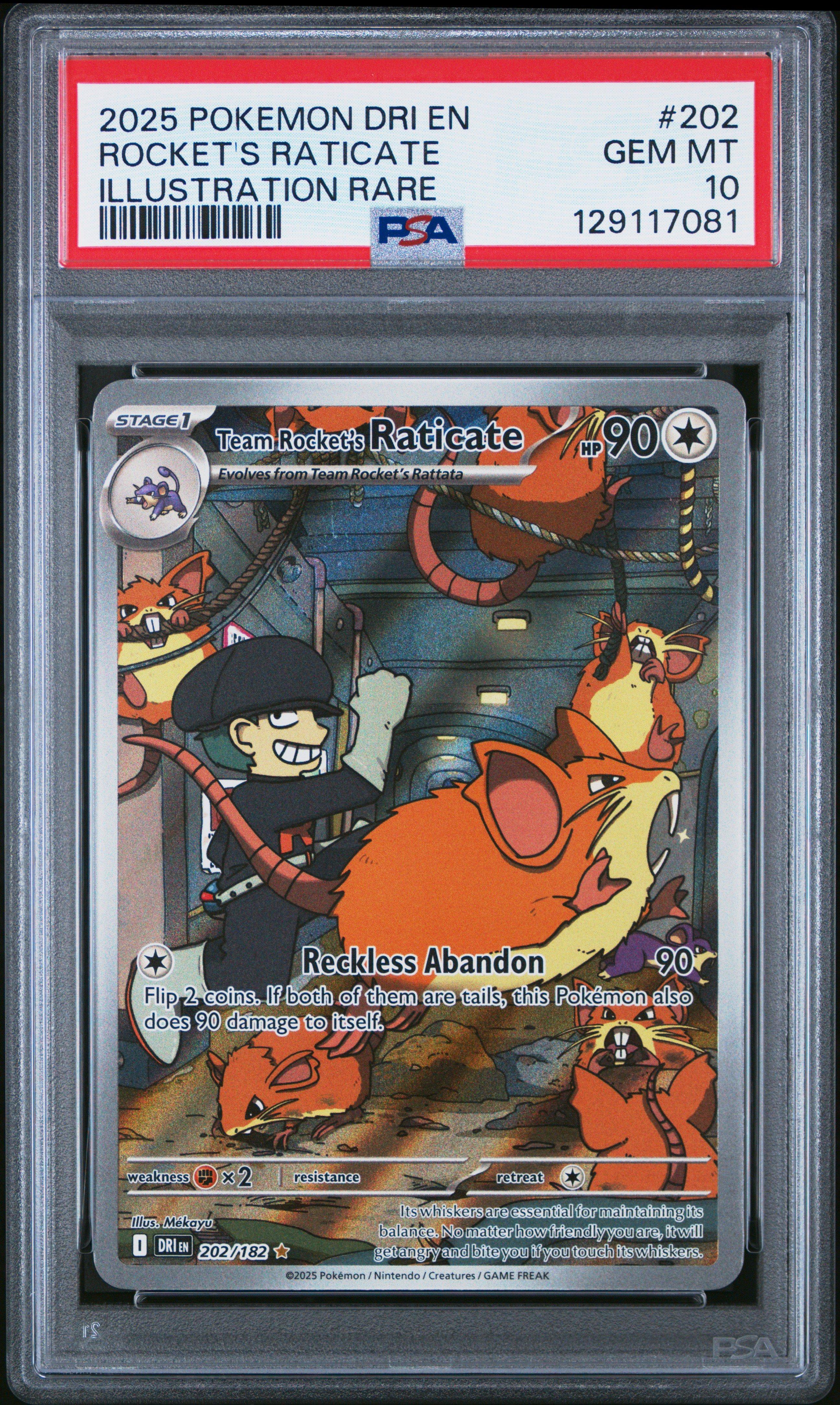 2025 Pokemon Dri En-destined Rivals 202 Team Rocket's Raticate