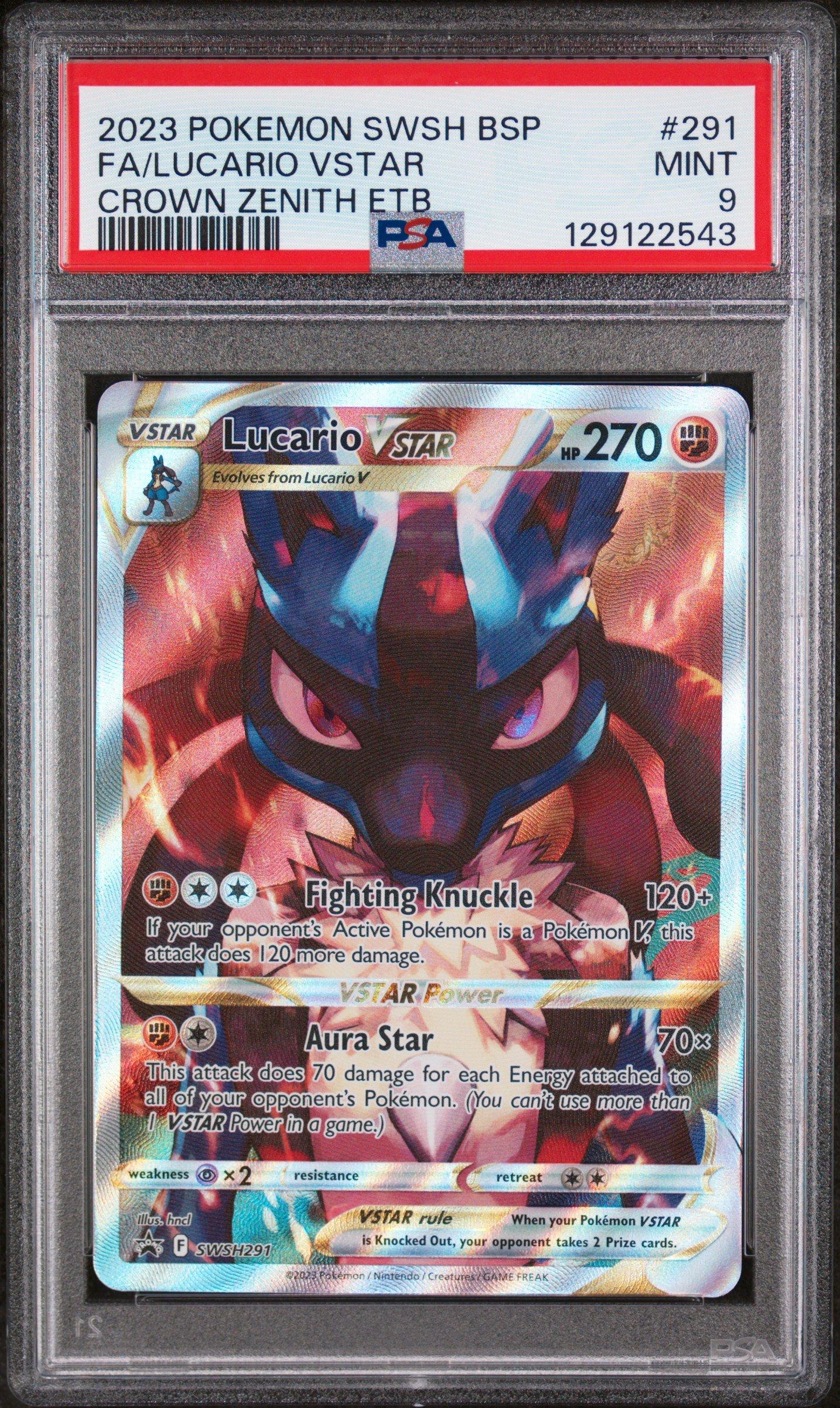 2023 Pokemon Swsh Black Star Promo 291 Full Art/lucario Vstar