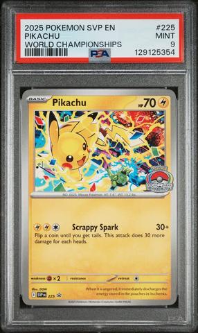 2025 Pokemon Svp En-sv Black Star Promo 225 Pikachu World