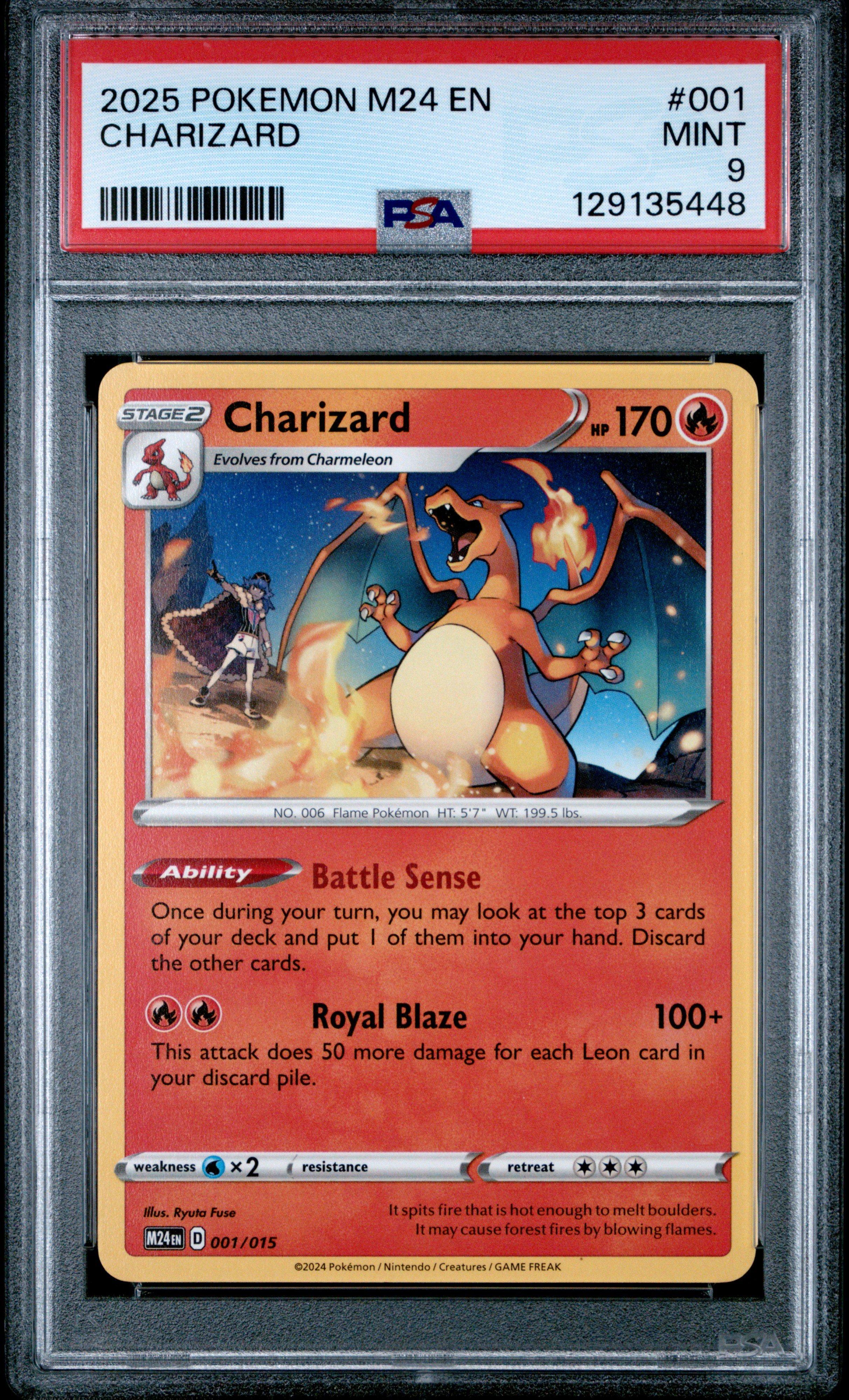 2025 Pokemon M24 En-mcdonald's Collection 001 Charizard PSA 9