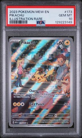 2023 Pokemon Mew En-151 173 Pikachu Illustration Rare PSA 10