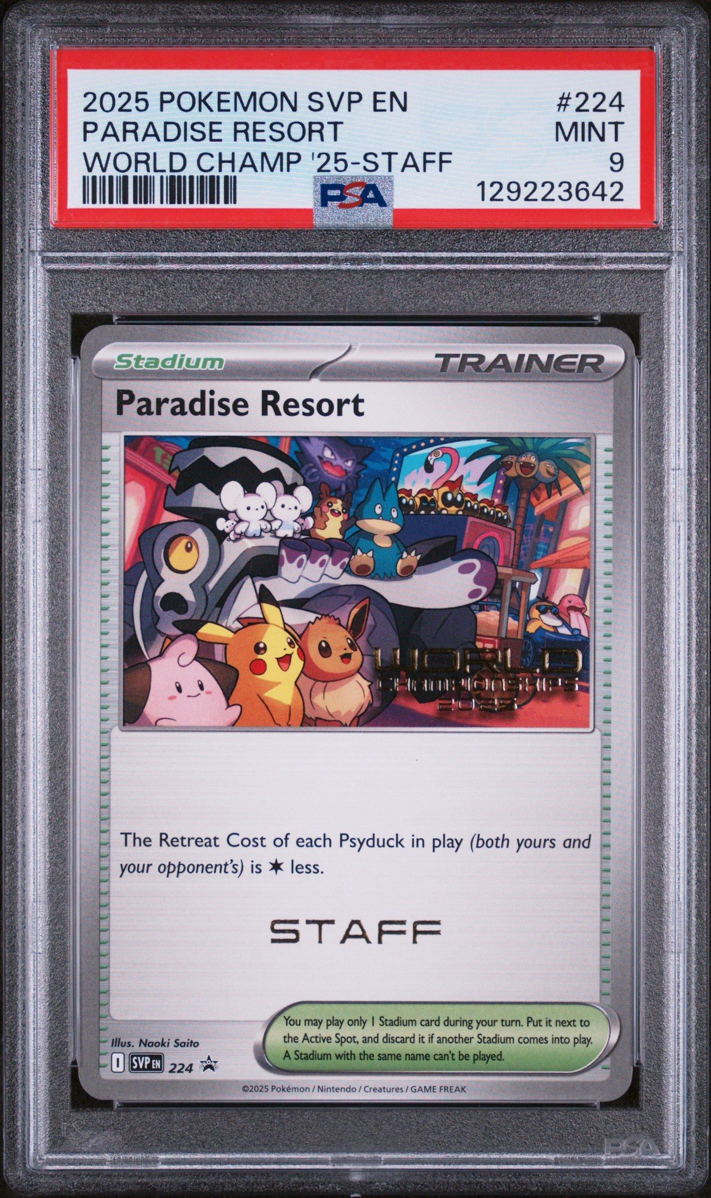 2025 Pokemon Svp En-sv Black Star Promo 224 Paradise Resort World