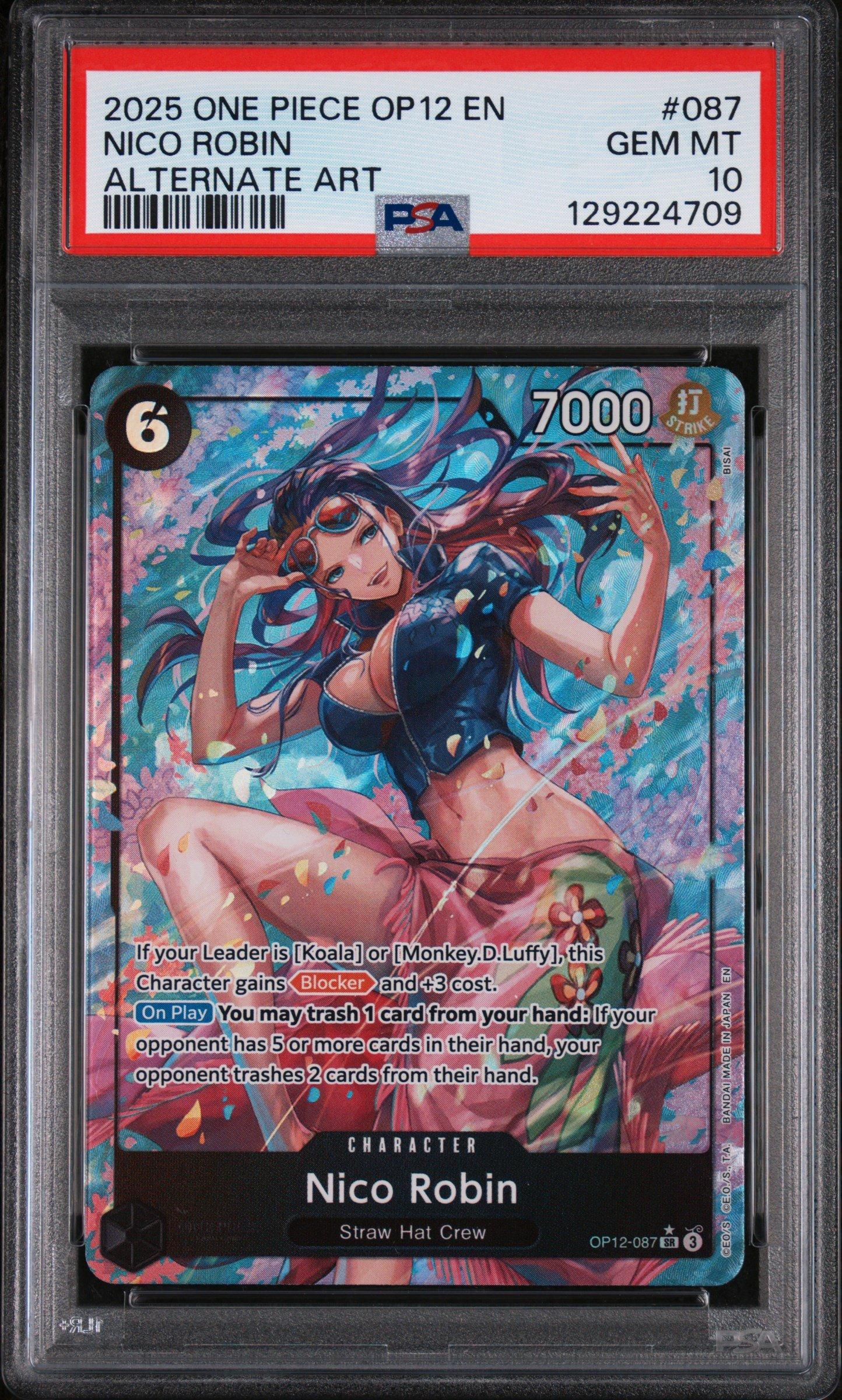 2025 One Piece Op12-legacy Of The Master 087 Nico Robin Alternate