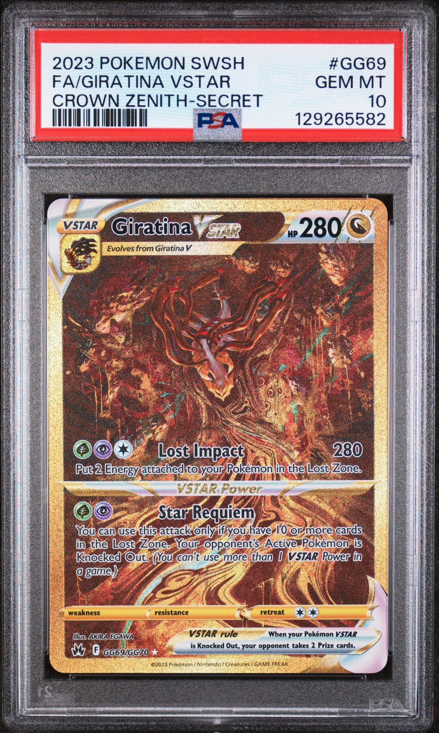 2023 Pokemon Sword And Shield Crown Zenith Gg69 Full Art/giratina