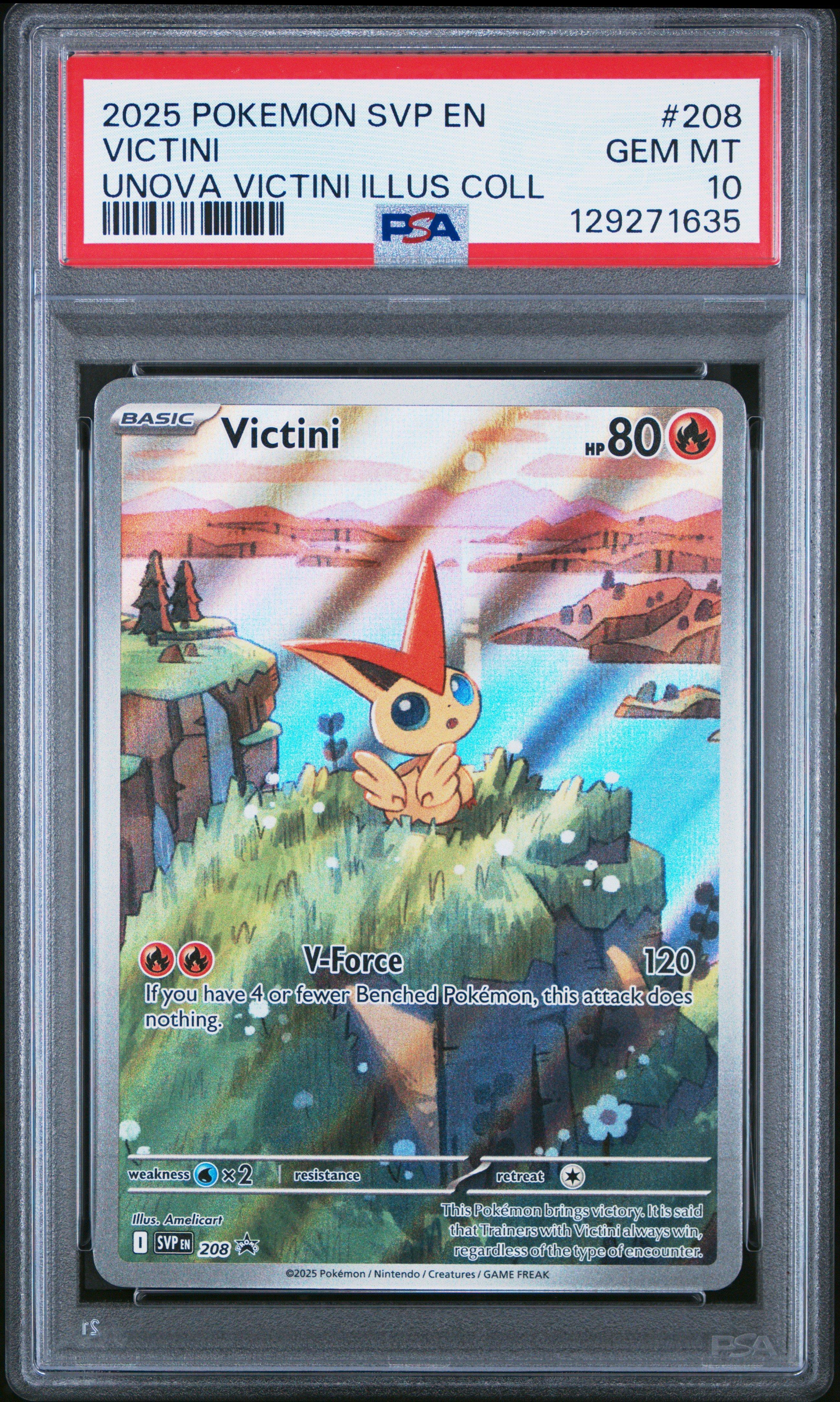 2025 Pokemon Svp En-sv Black Star Promo 208 Victini Unova Victini