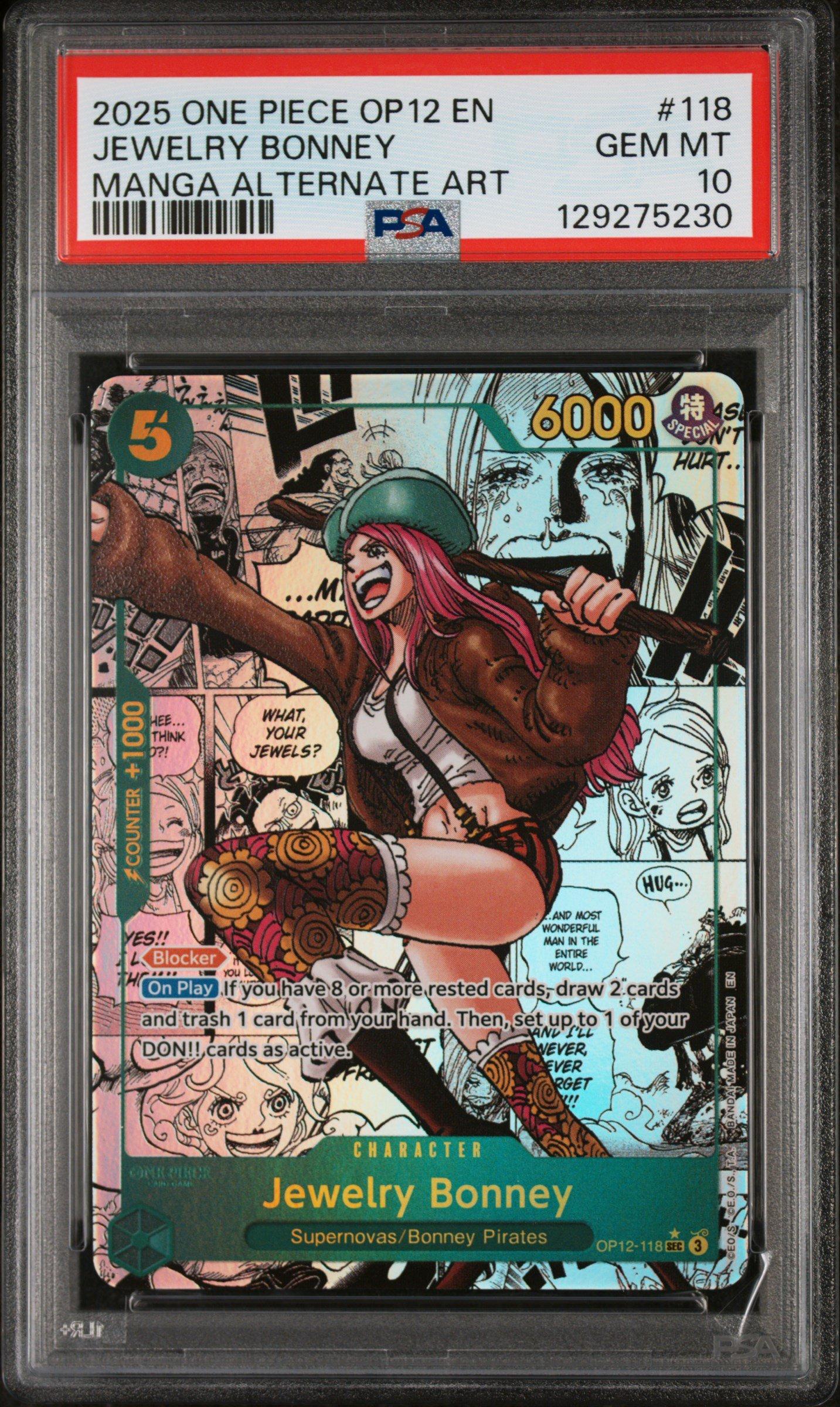 2025 ワンピースカード ジュエリー・ボニー & ヤマト PSA 10