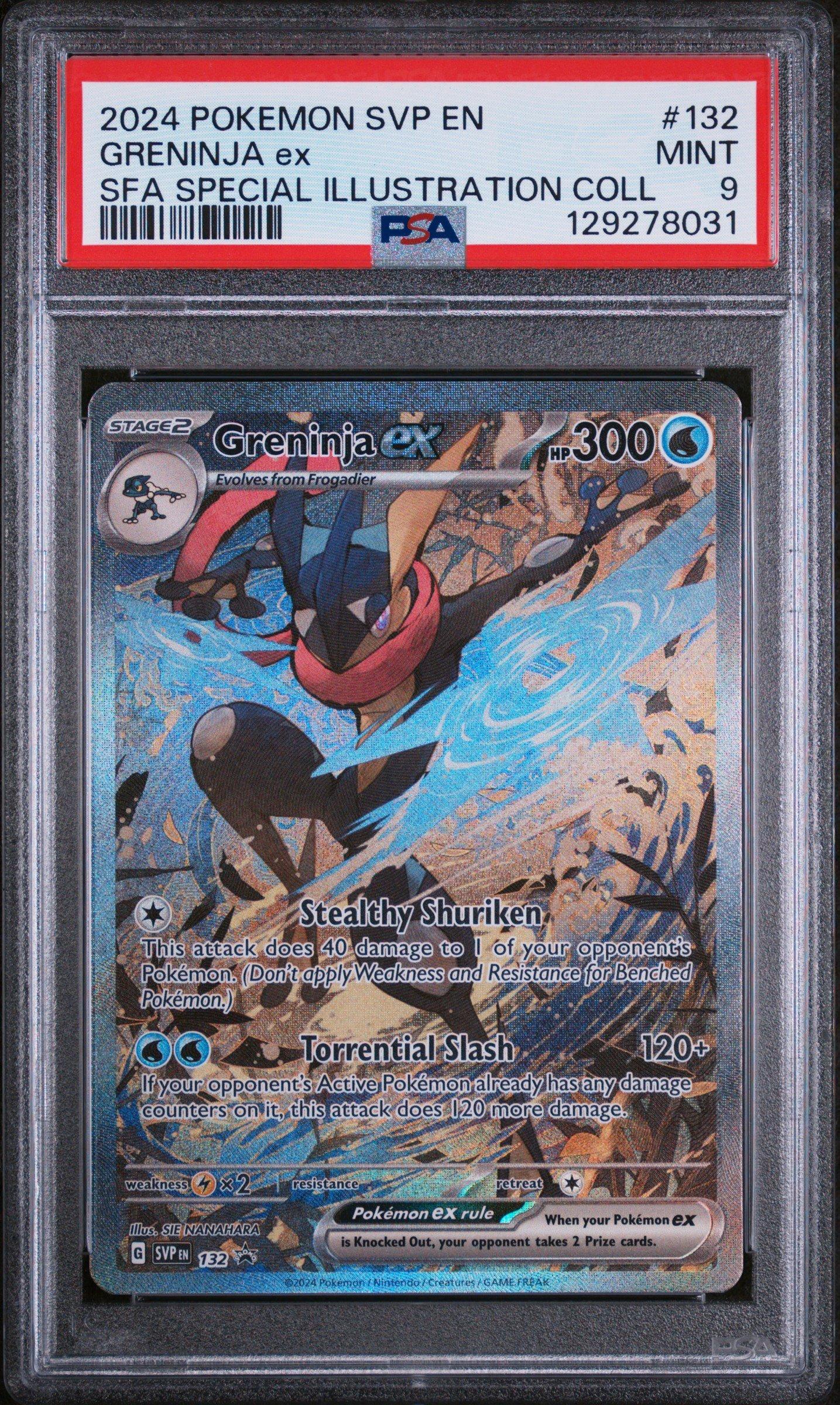 2024 Pokemon Svp En-sv Black Star Promo 132 Greninja Ex Shrouded