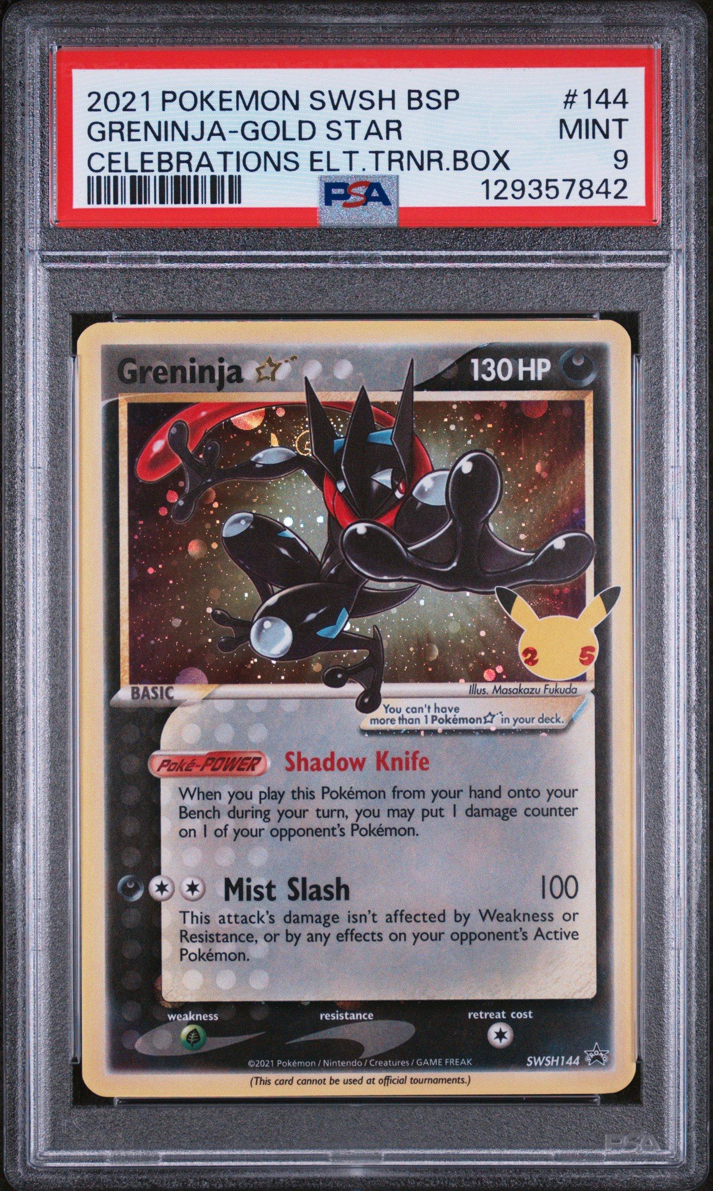 2021 Pokemon Swsh Black Star Promo 144 Greninja-gold Star