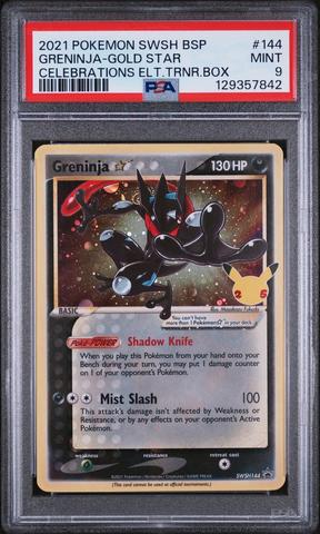 2021 Pokemon Swsh Black Star Promo 144 Greninja-gold Star