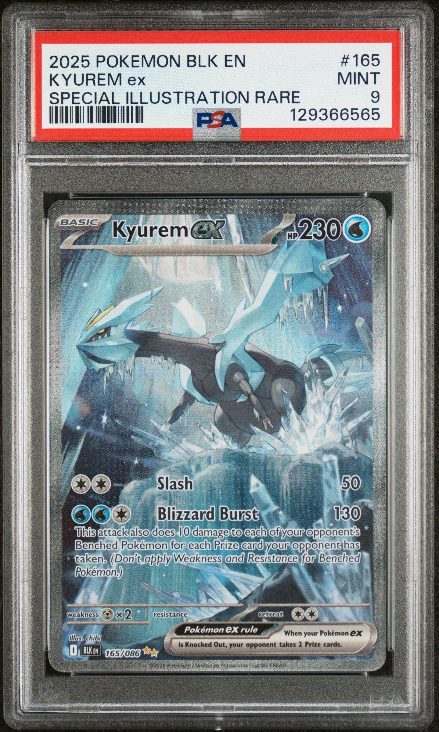 2025 Pokemon Blk En-black Bolt 165 Kyurem Ex Special Illustration
