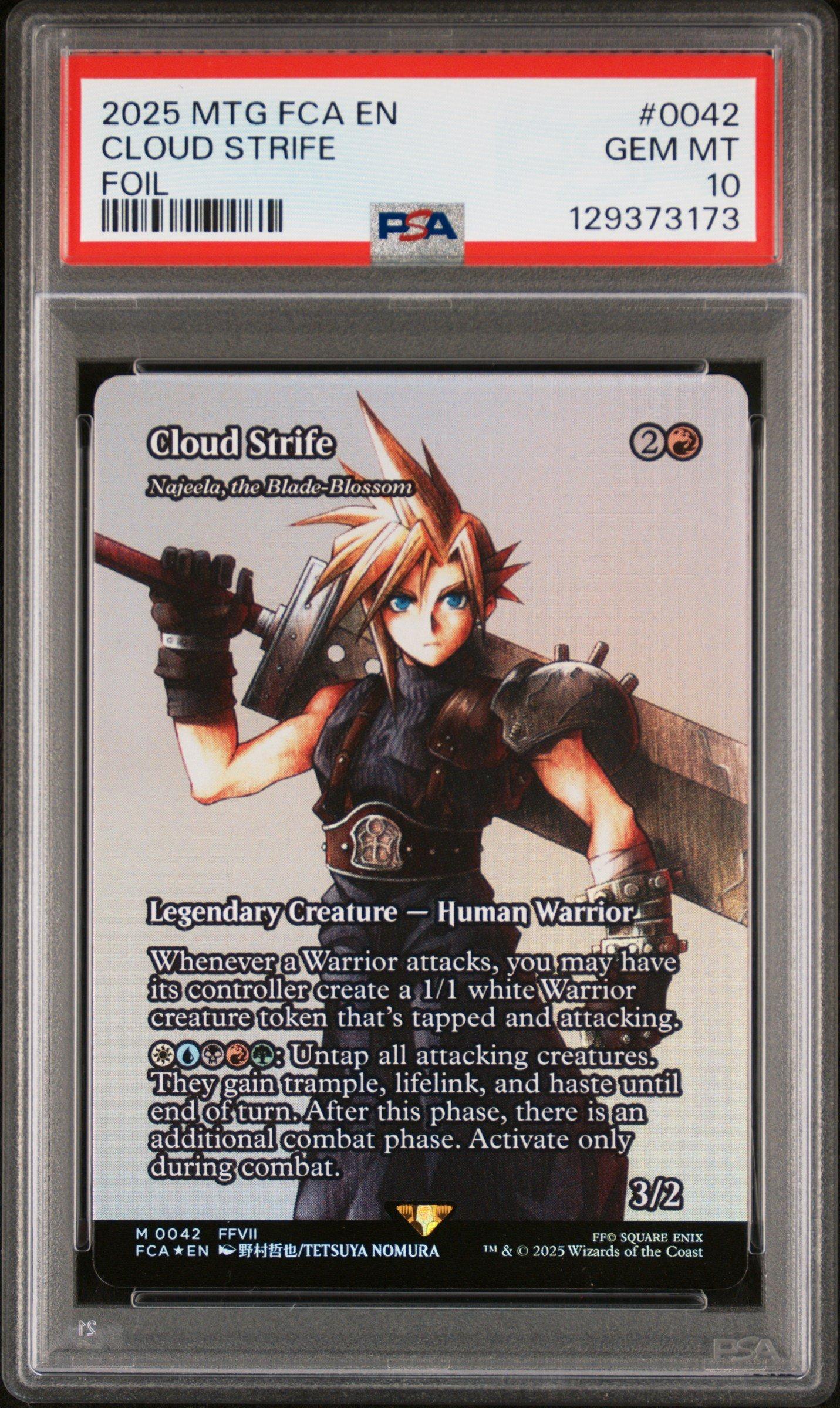 PSA10 mtg バスターソード foil フルアート ＦＦ クラウド 2025 Magic The Gathering Final Fantasy Through The Ages 0042 Cloud