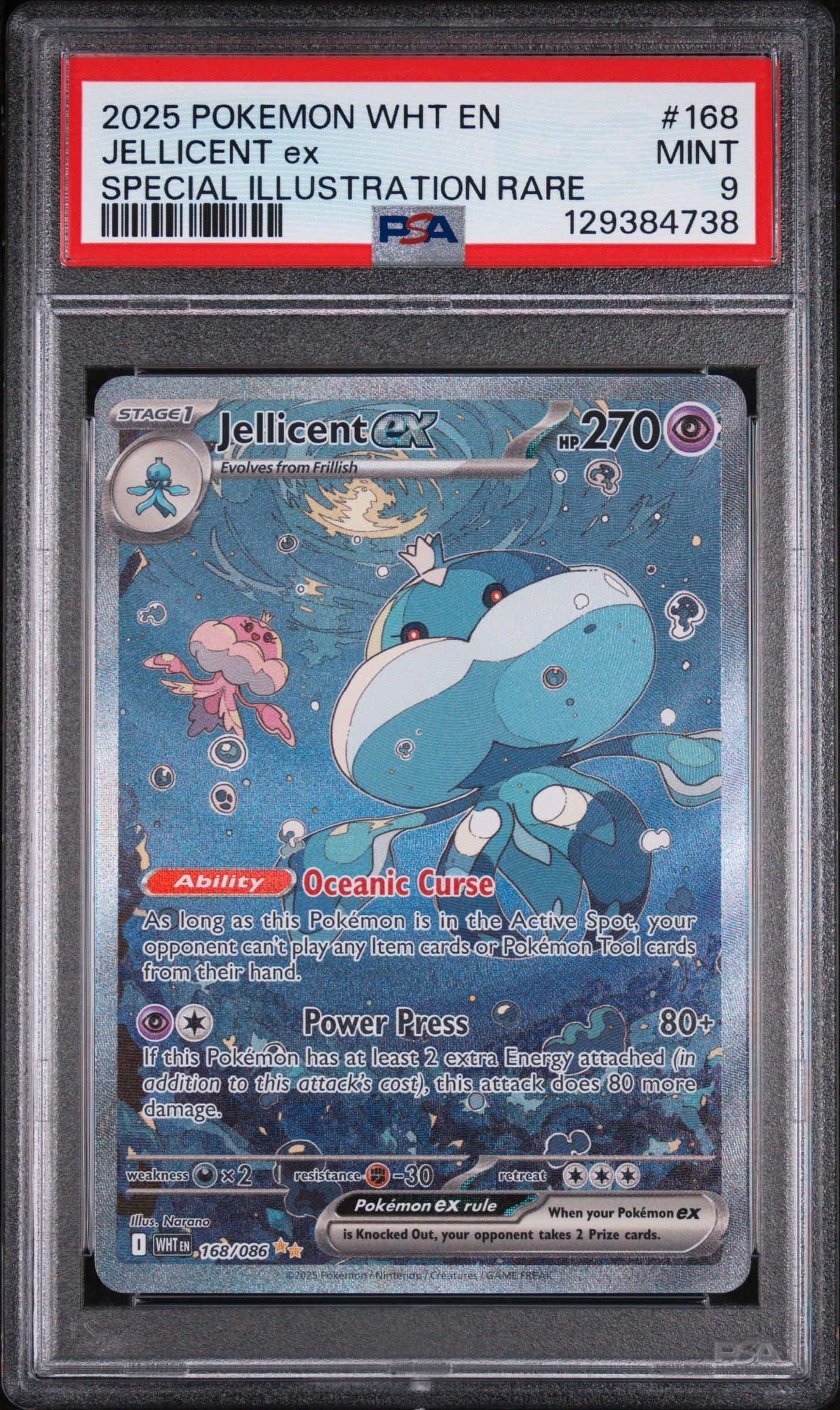 2025 Pokemon Wht En-white Flare 168 Jellicent Ex Special
