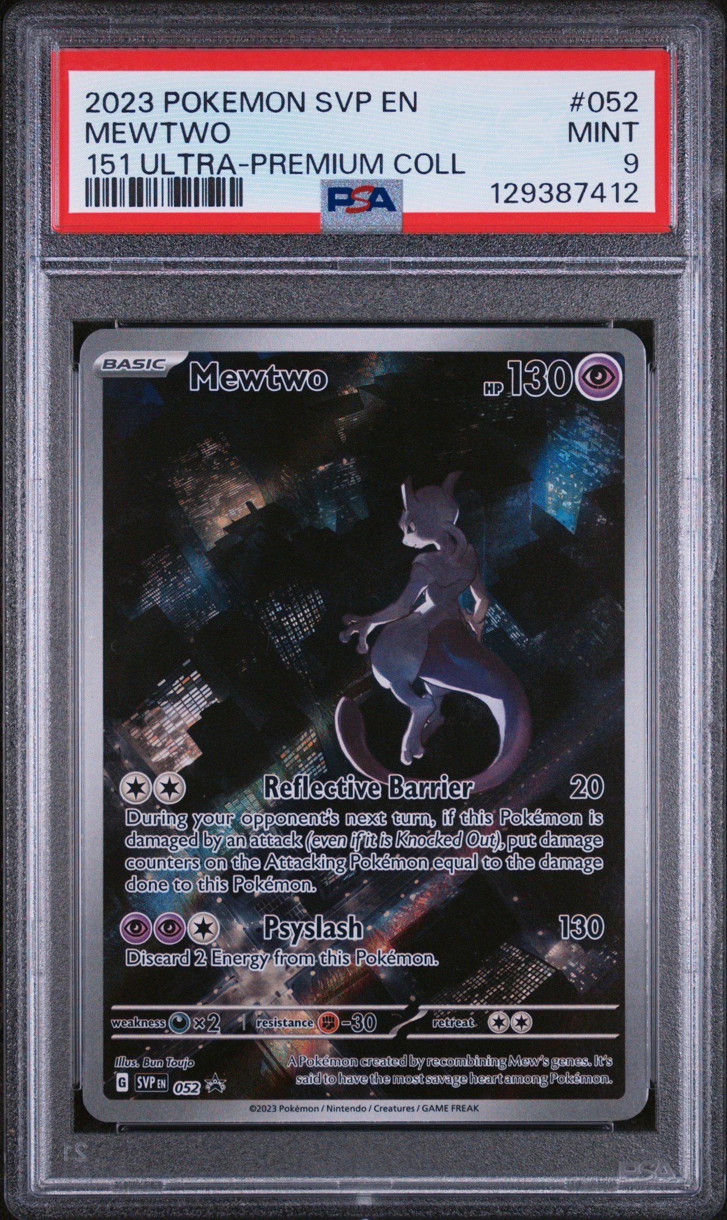 2023 Pokemon Svp En-sv Black Star Promo 052 Mewtwo 151 Ultra