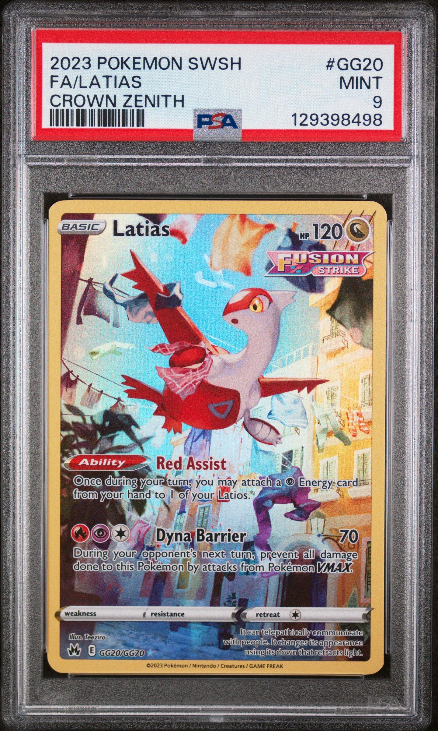 2023 Pokemon Sword And Shield Crown Zenith Gg20 Full Art/latias