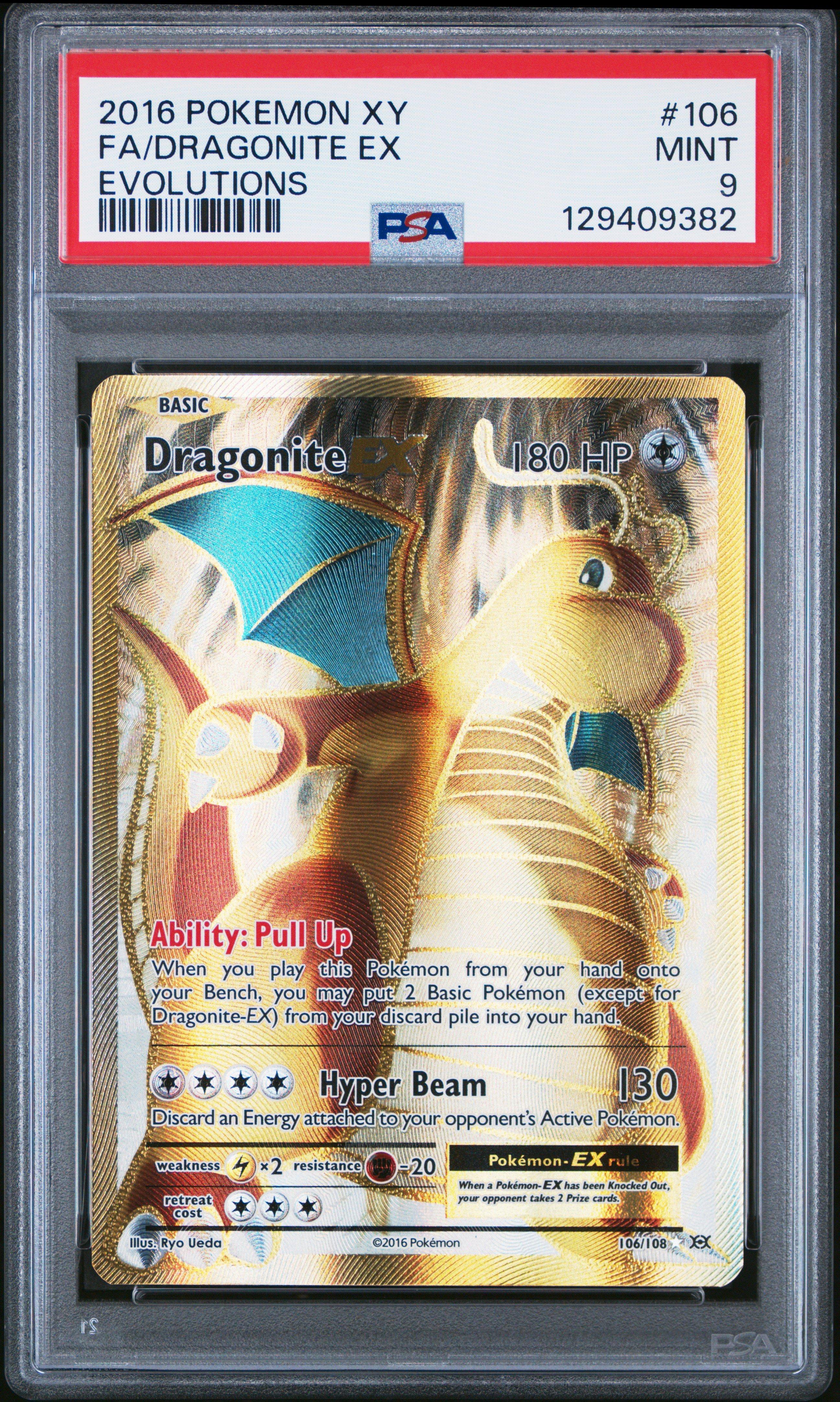 dragonite graded card Is a V worth getting graded? 232 Variety Dragonite 005 - PSA Size